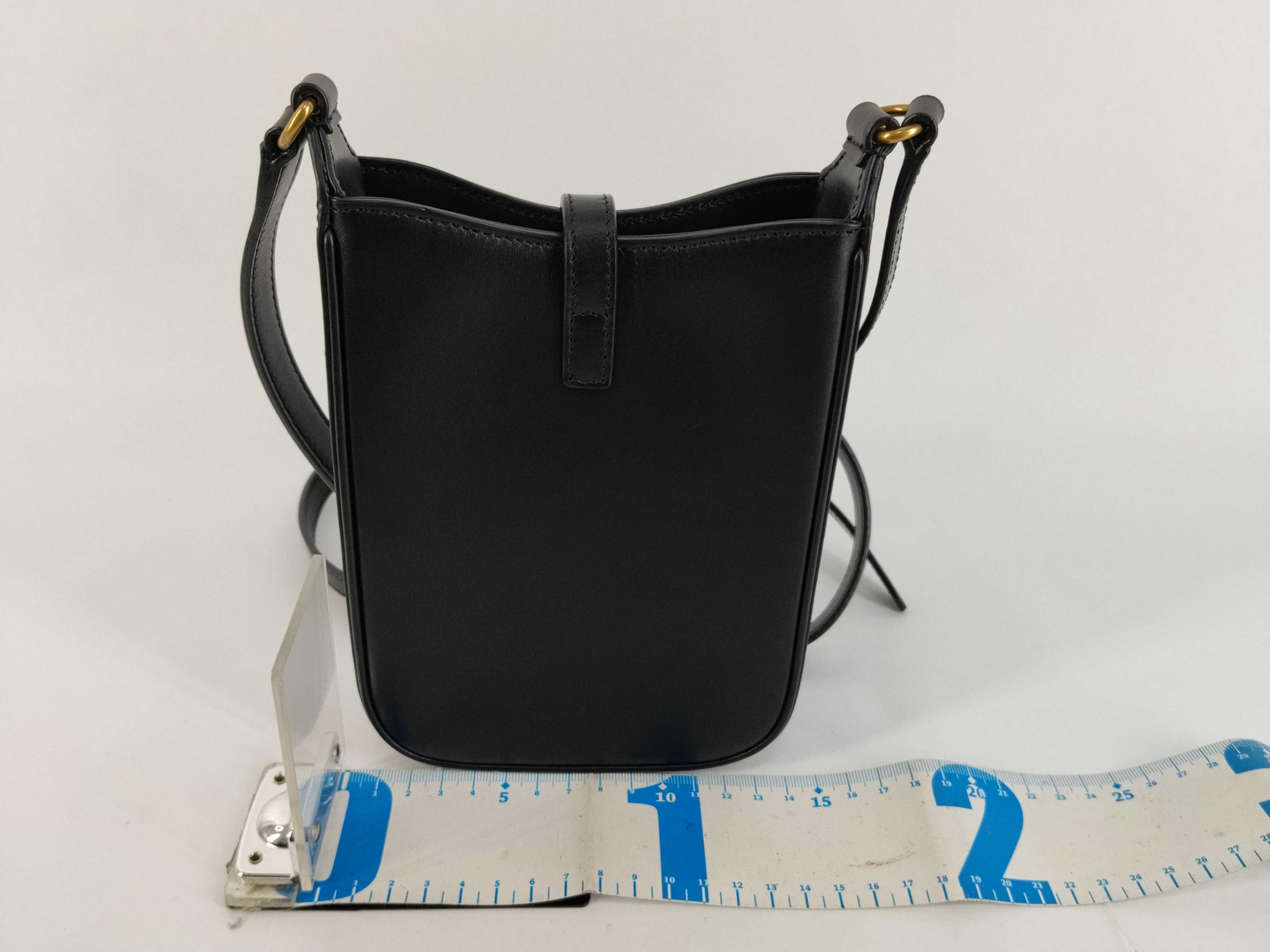 Suncassette Mini Vertical Leather Shoulder Bag — view 2