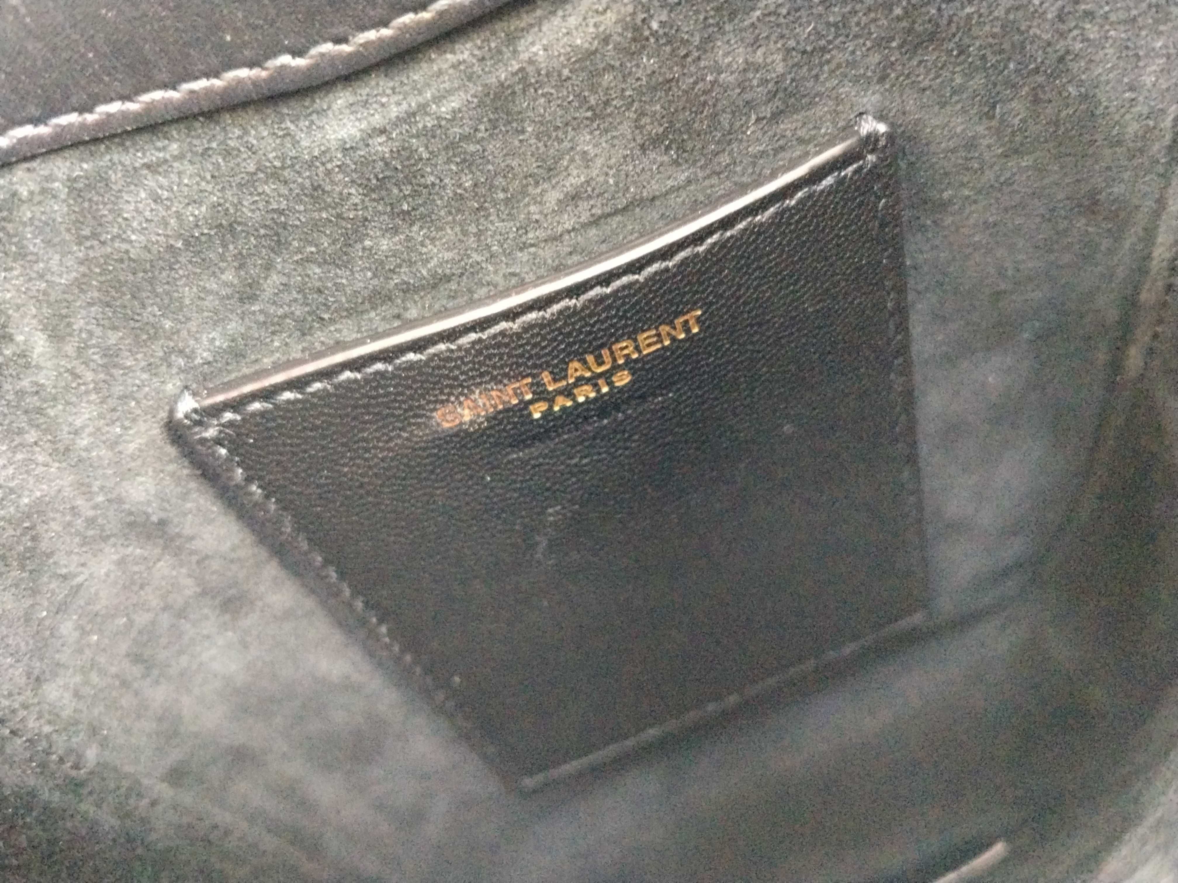 Suncassette Mini Vertical Leather Shoulder Bag — view 12