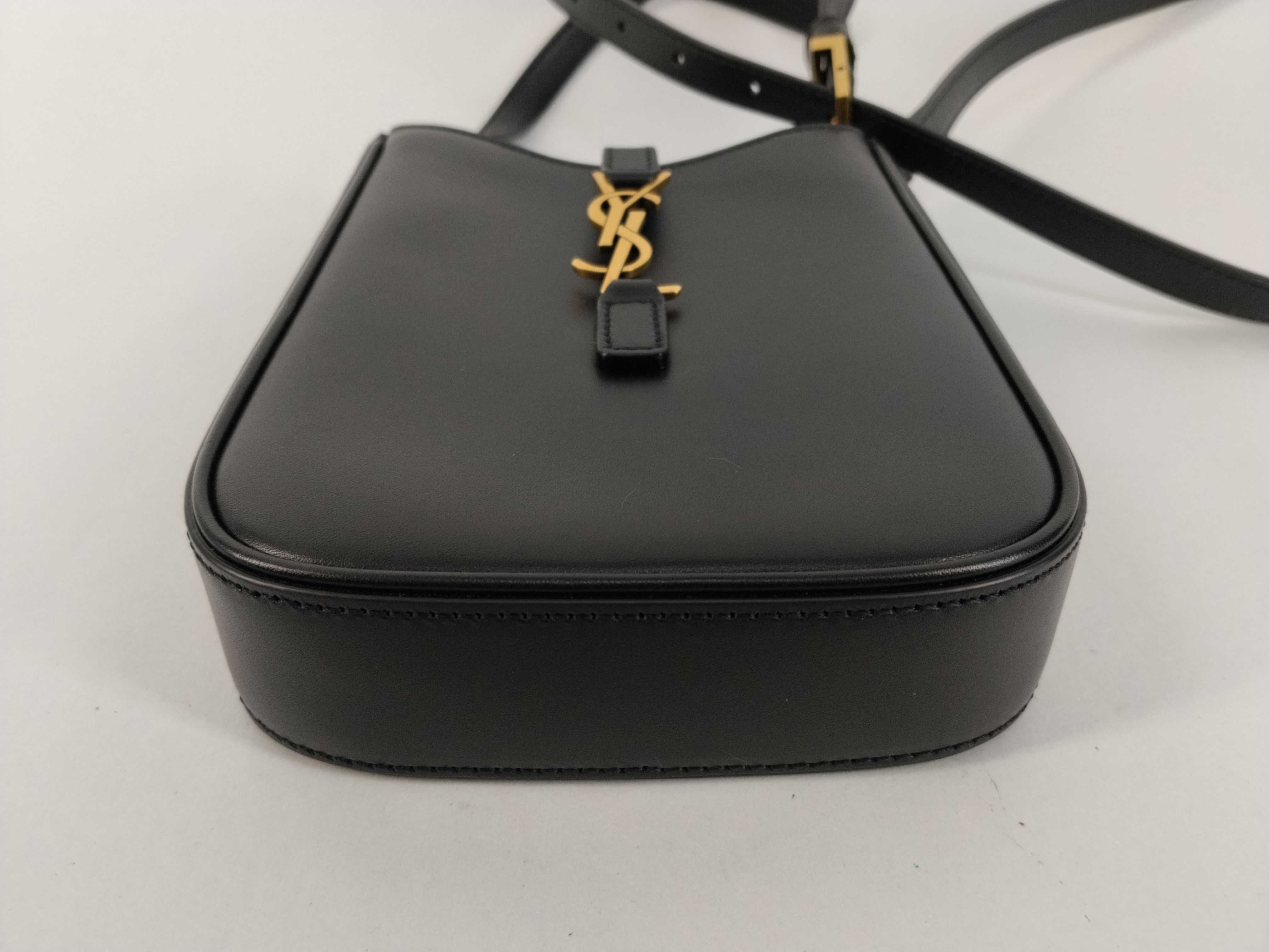 Suncassette Mini Vertical Leather Shoulder Bag — view 7