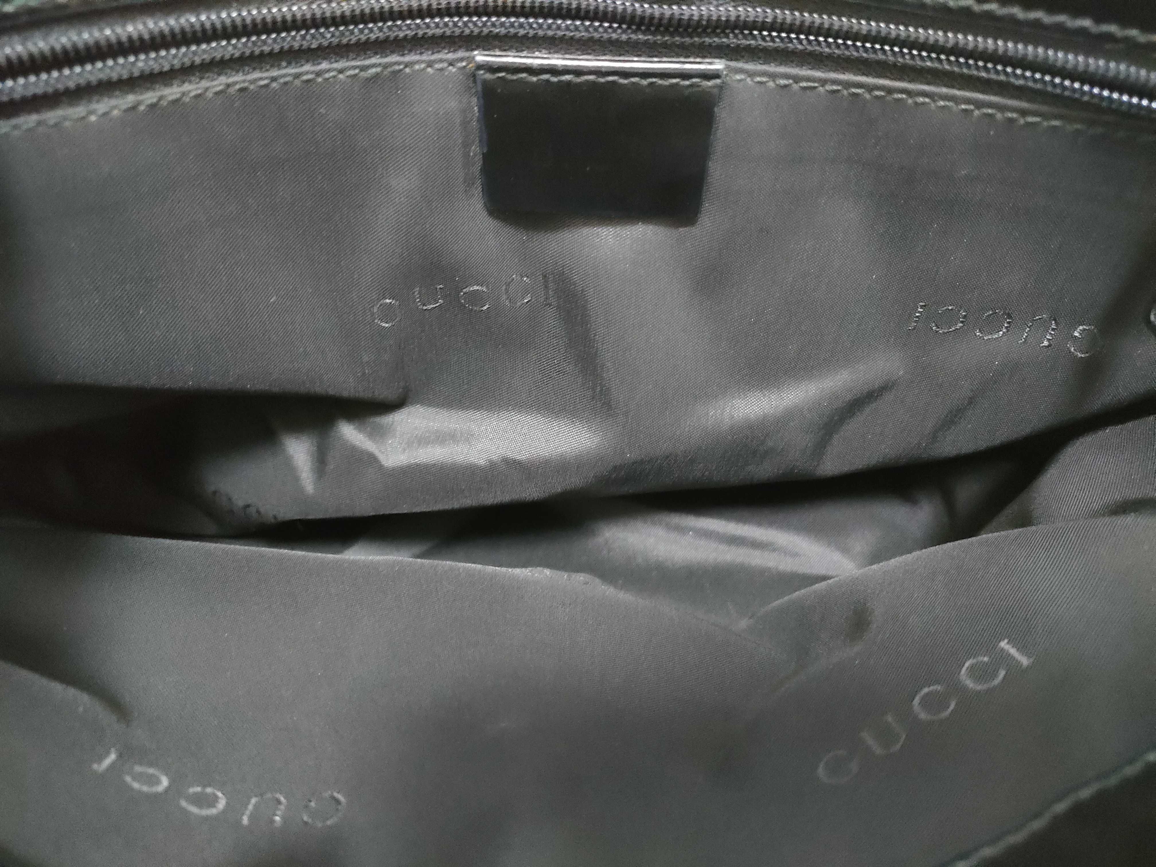 GG Canvas One-Shoulder Bag 001.3823 - Black Leather Shoulder Bag — view 10