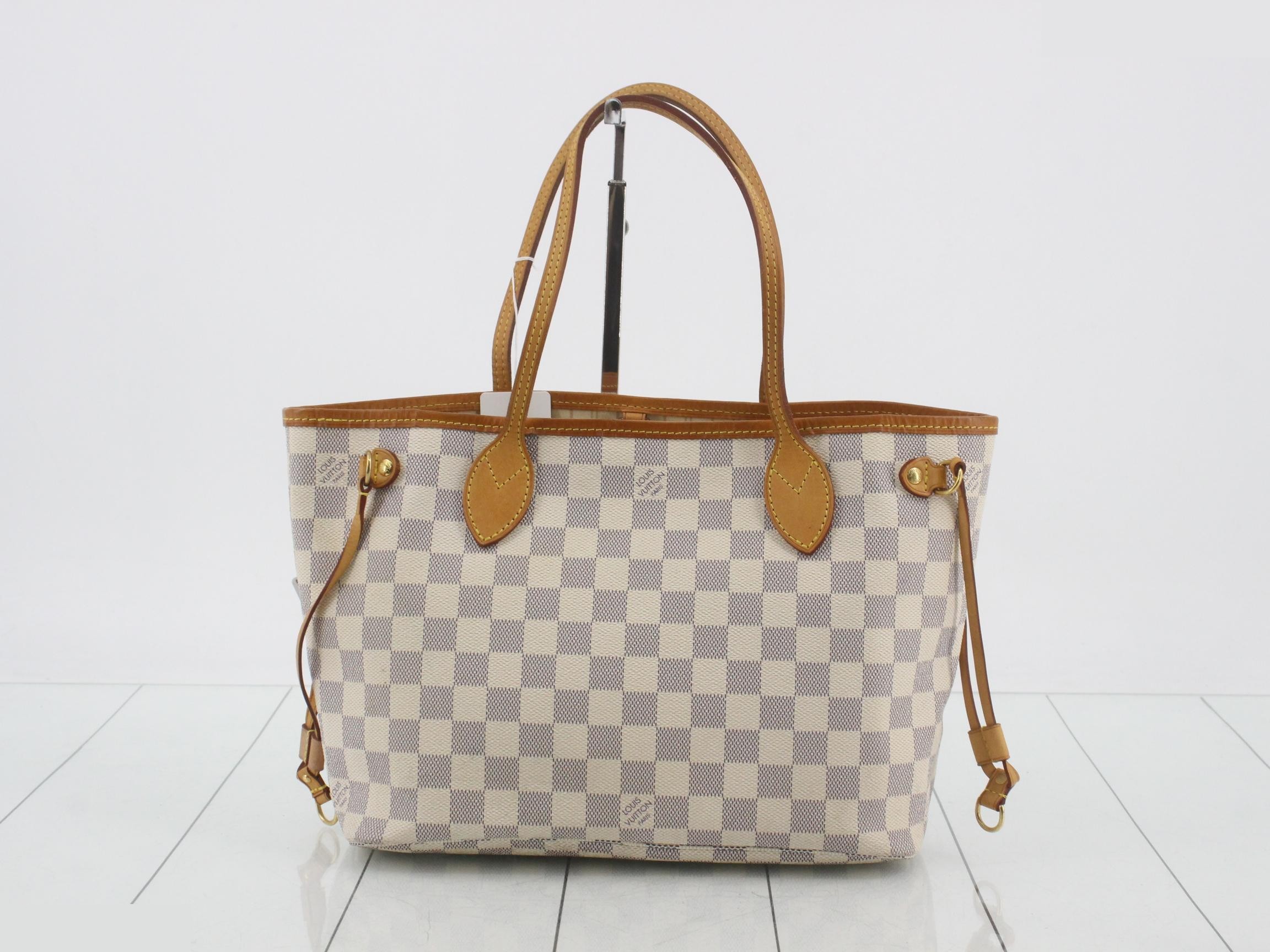Damier Azur Neverfull MM Tote Bag — view 2