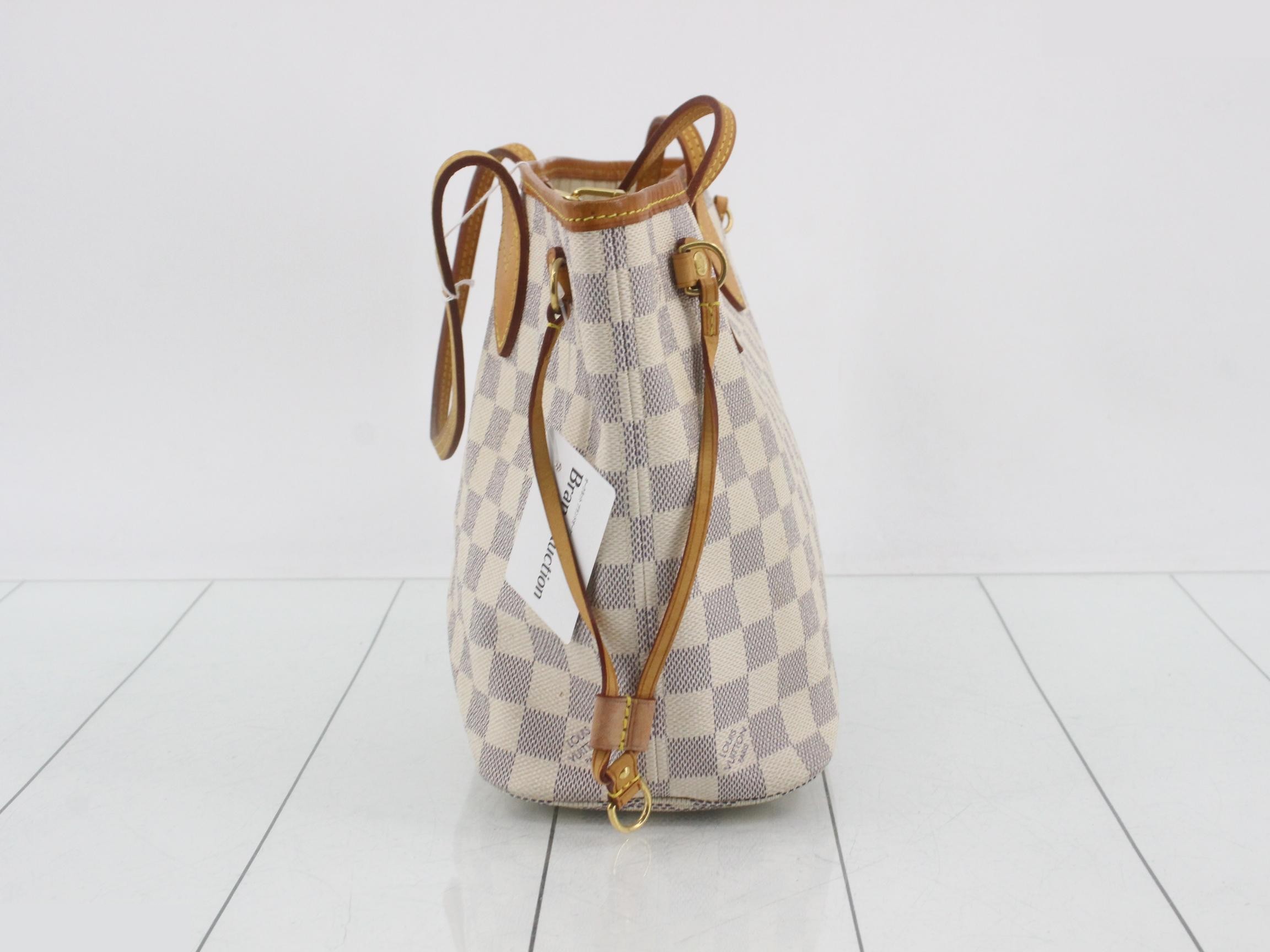 Damier Azur Neverfull MM Tote Bag — view 3