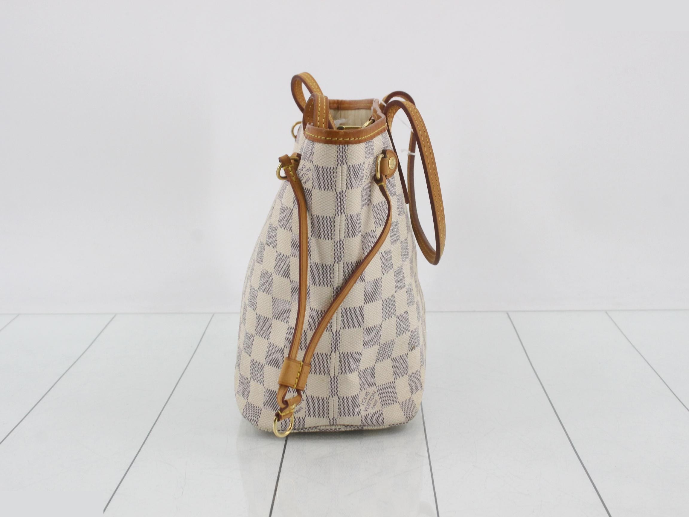 Damier Azur Neverfull MM Tote Bag — view 4