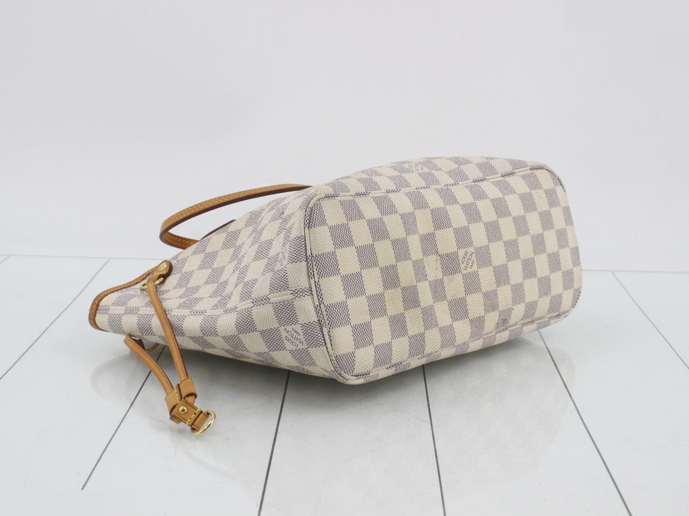 Damier Azur Neverfull MM Tote Bag — view 5