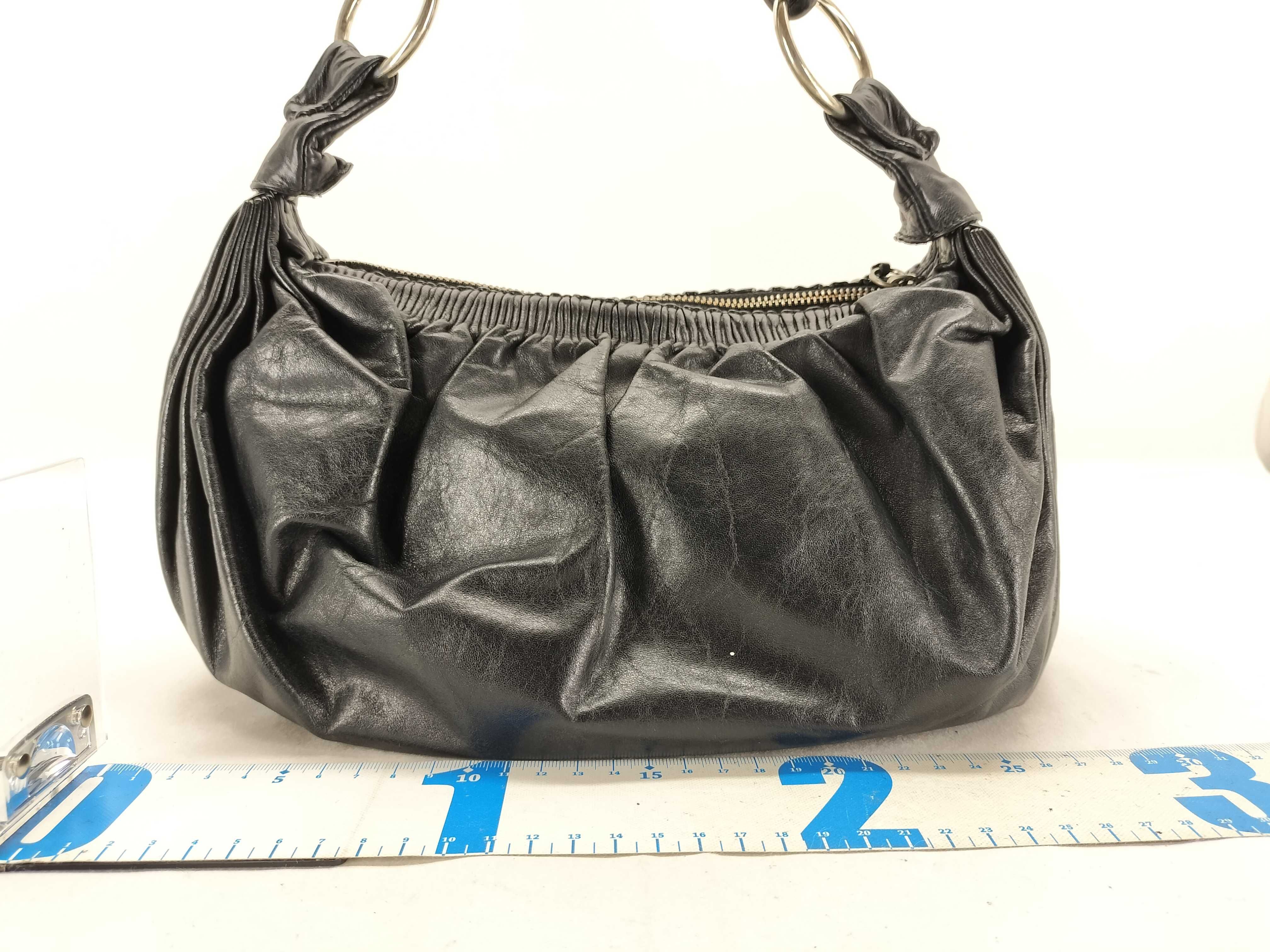 One-Shoulder Bag, Leather, Black Handbag — view 2