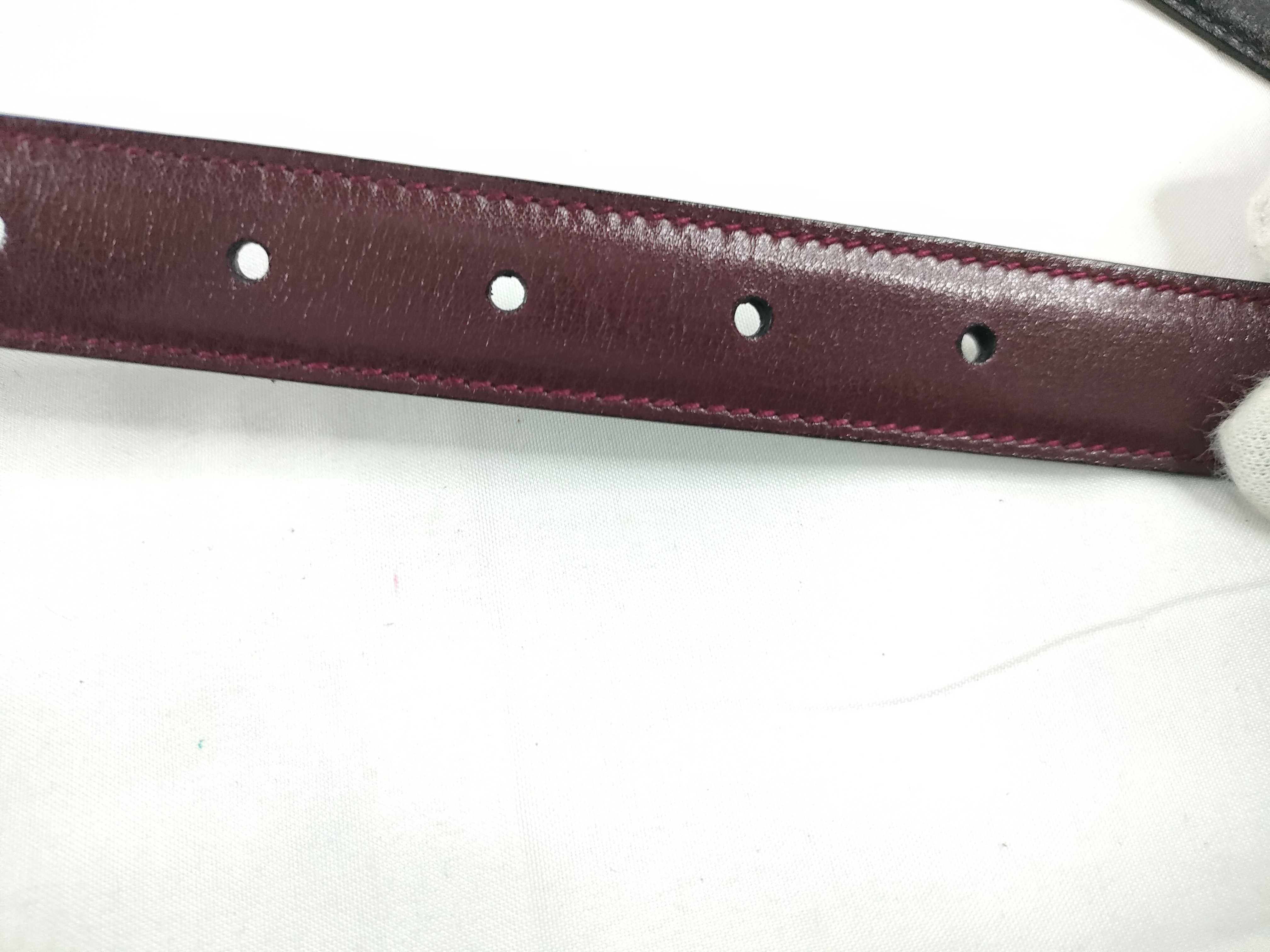 belt, burgundy belt — view 7