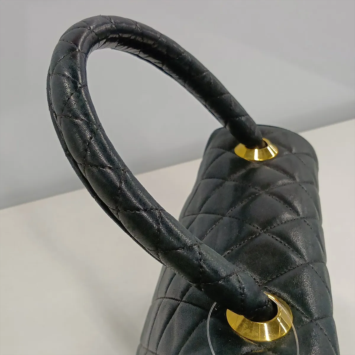 Matelassé Lambskin Handbag, Black with Gold Hardware, 2010147, Series 2 — view 15