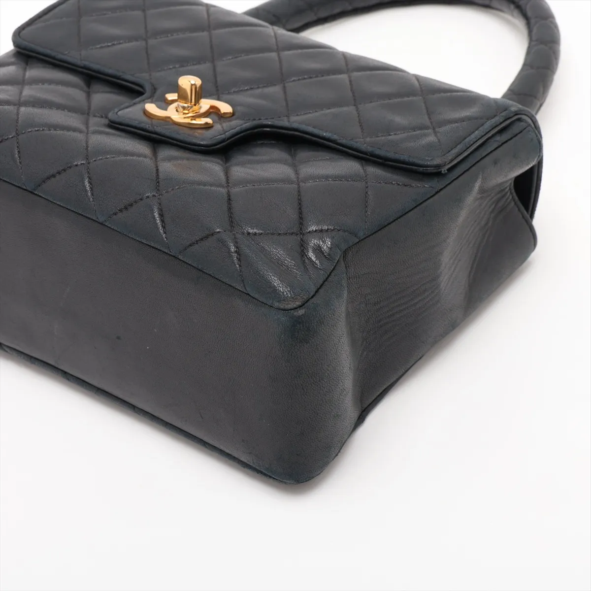Matelassé Lambskin Handbag, Black with Gold Hardware, 2010147, Series 2 — view 3