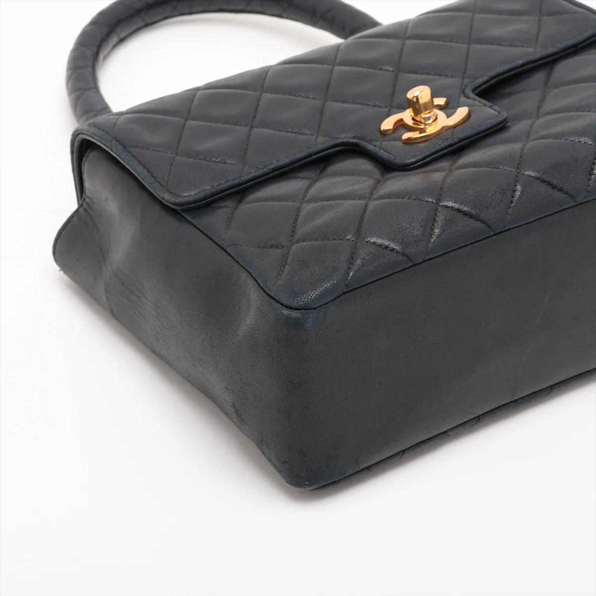 Matelassé Lambskin Handbag, Black with Gold Hardware, 2010147, Series 2 — view 4