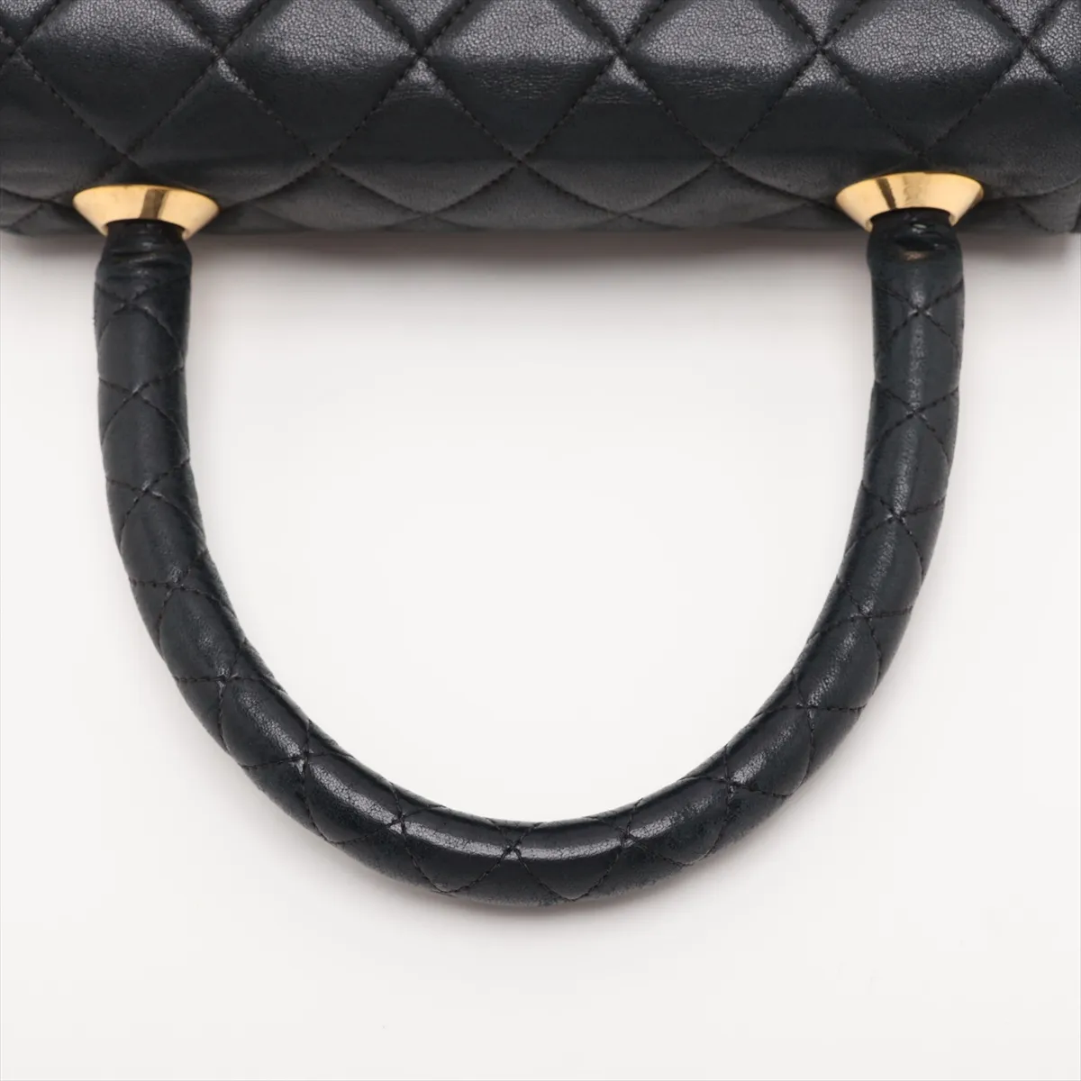 Matelassé Lambskin Handbag, Black with Gold Hardware, 2010147, Series 2 — view 5