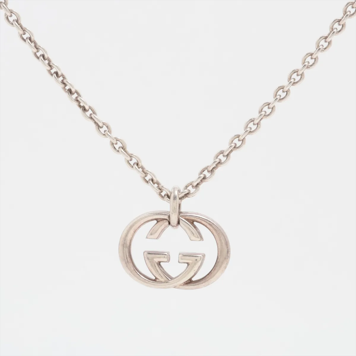 Interlocking G Necklace 925 24.2g Silver — view 2