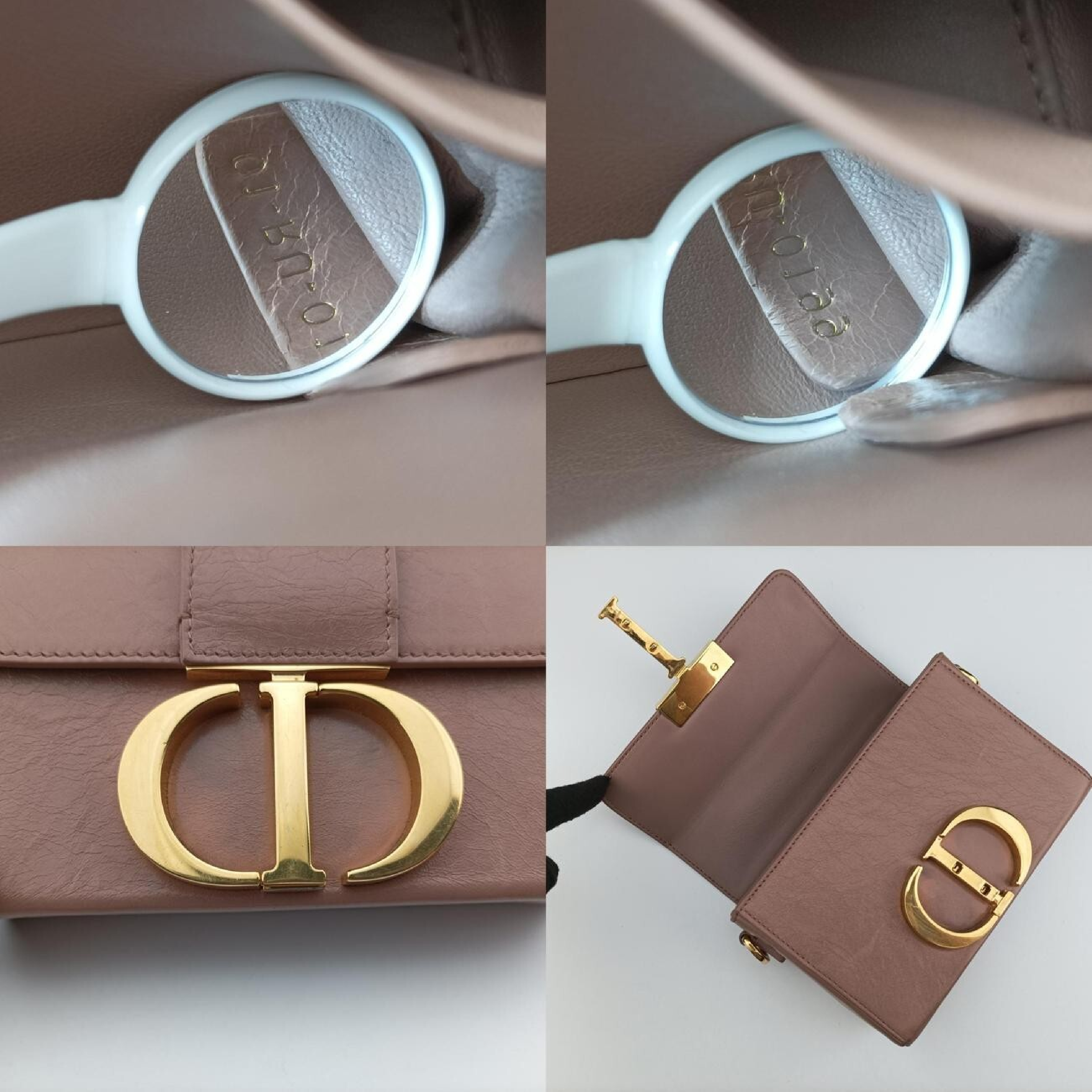 30 Montaigne Pink Leather Shoulder Bag 01-RU-0199 — view 8