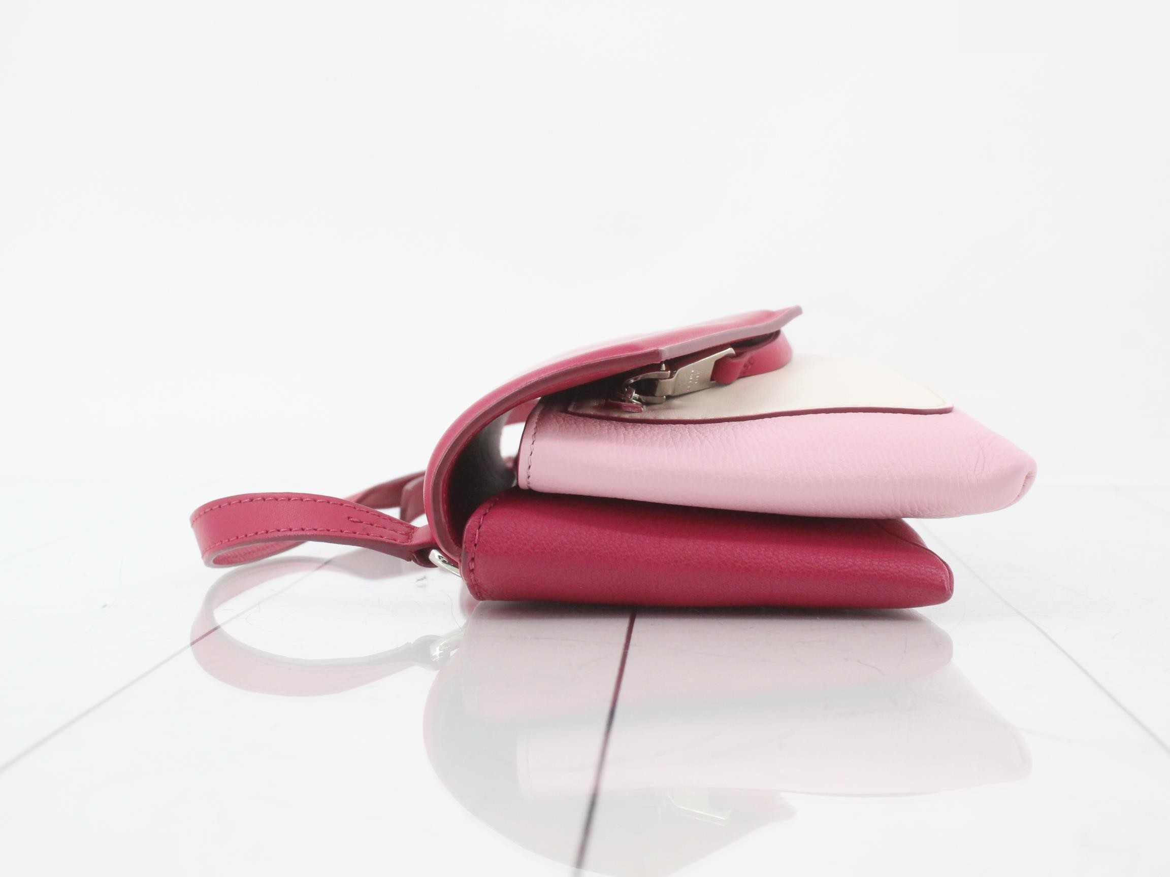 Duet Tricolor Leather Shoulder Bag — view 4