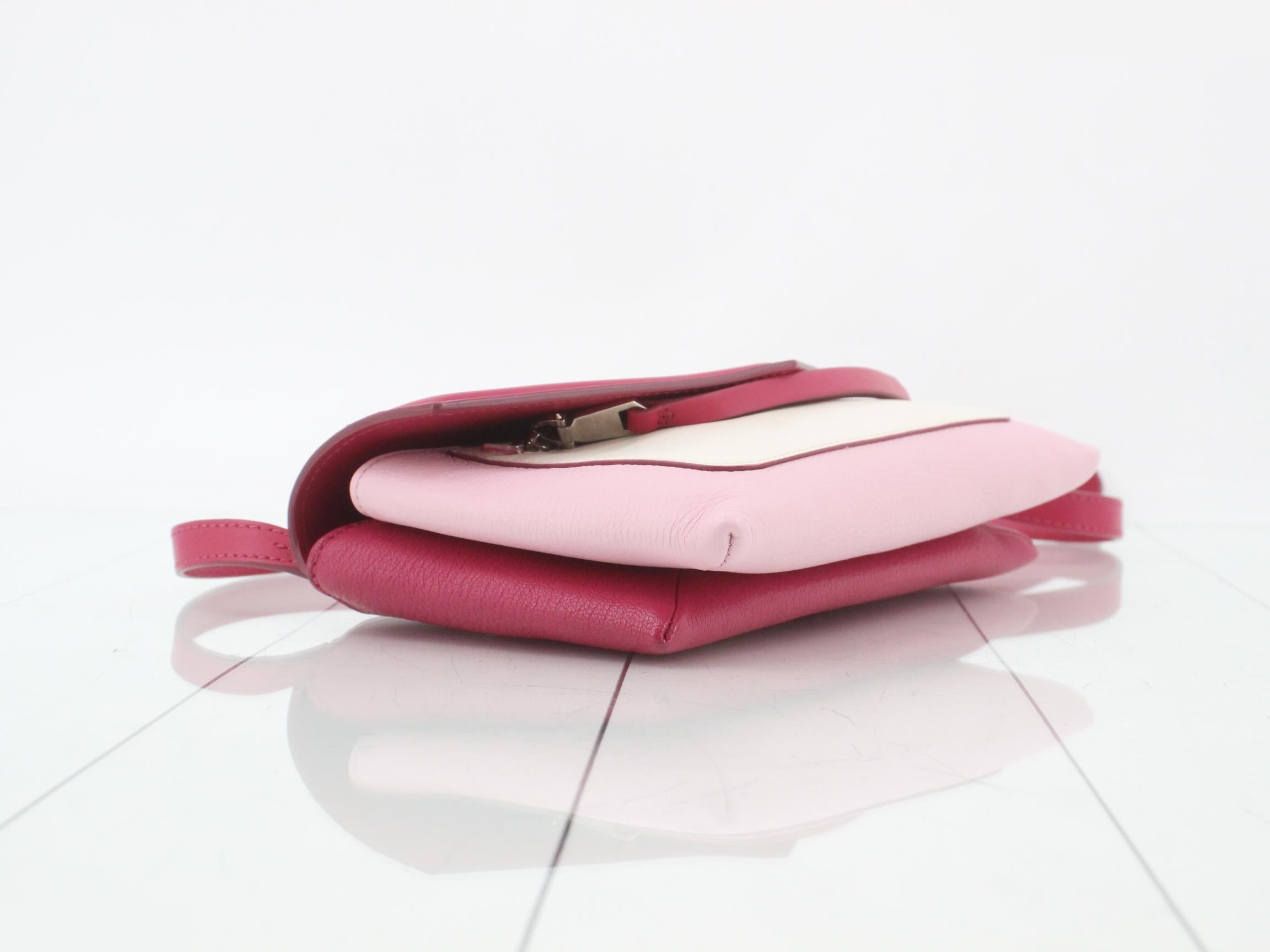 Duet Tricolor Leather Shoulder Bag — view 5
