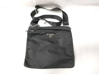 Nylon Shoulder Bag (No Gusset)