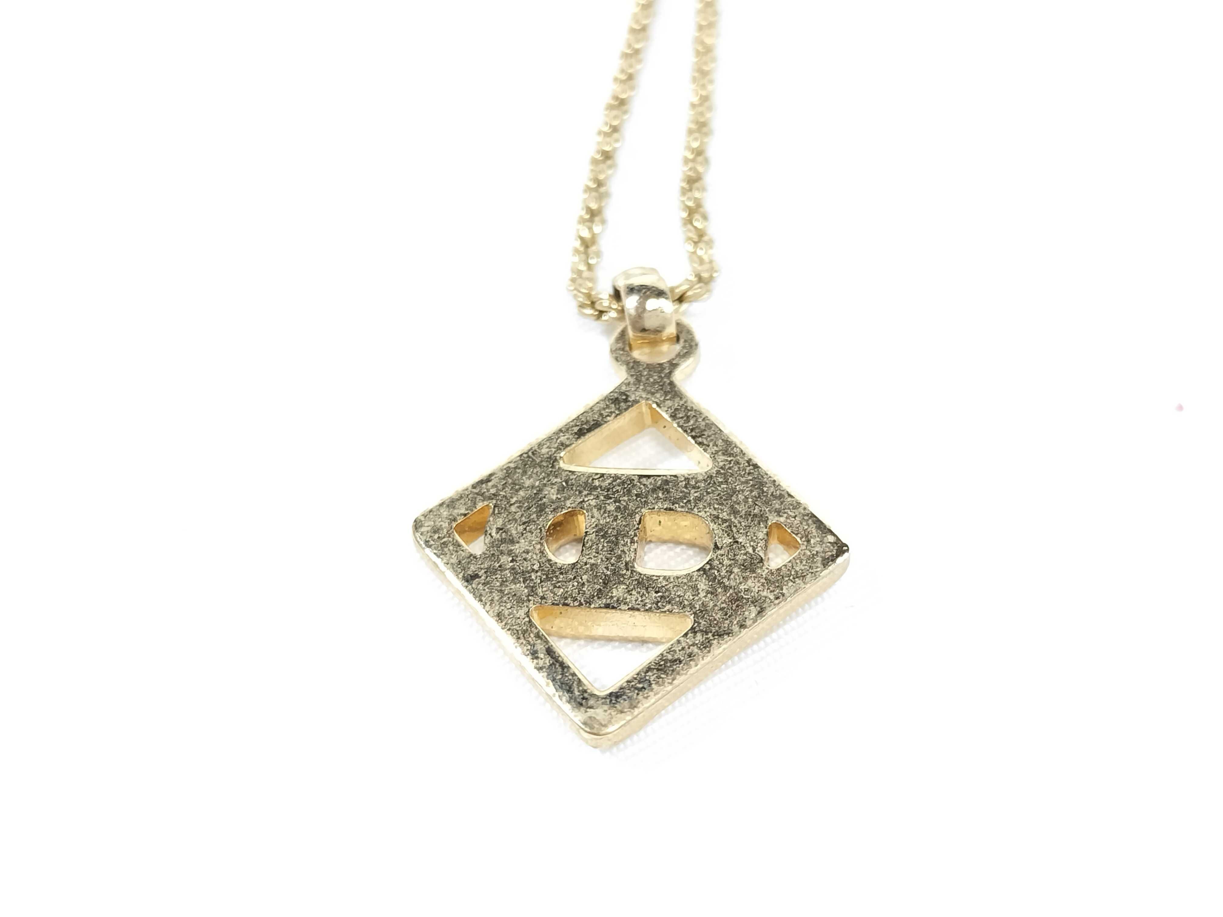 CD Rhinestone Necklace and other accessories — view 2