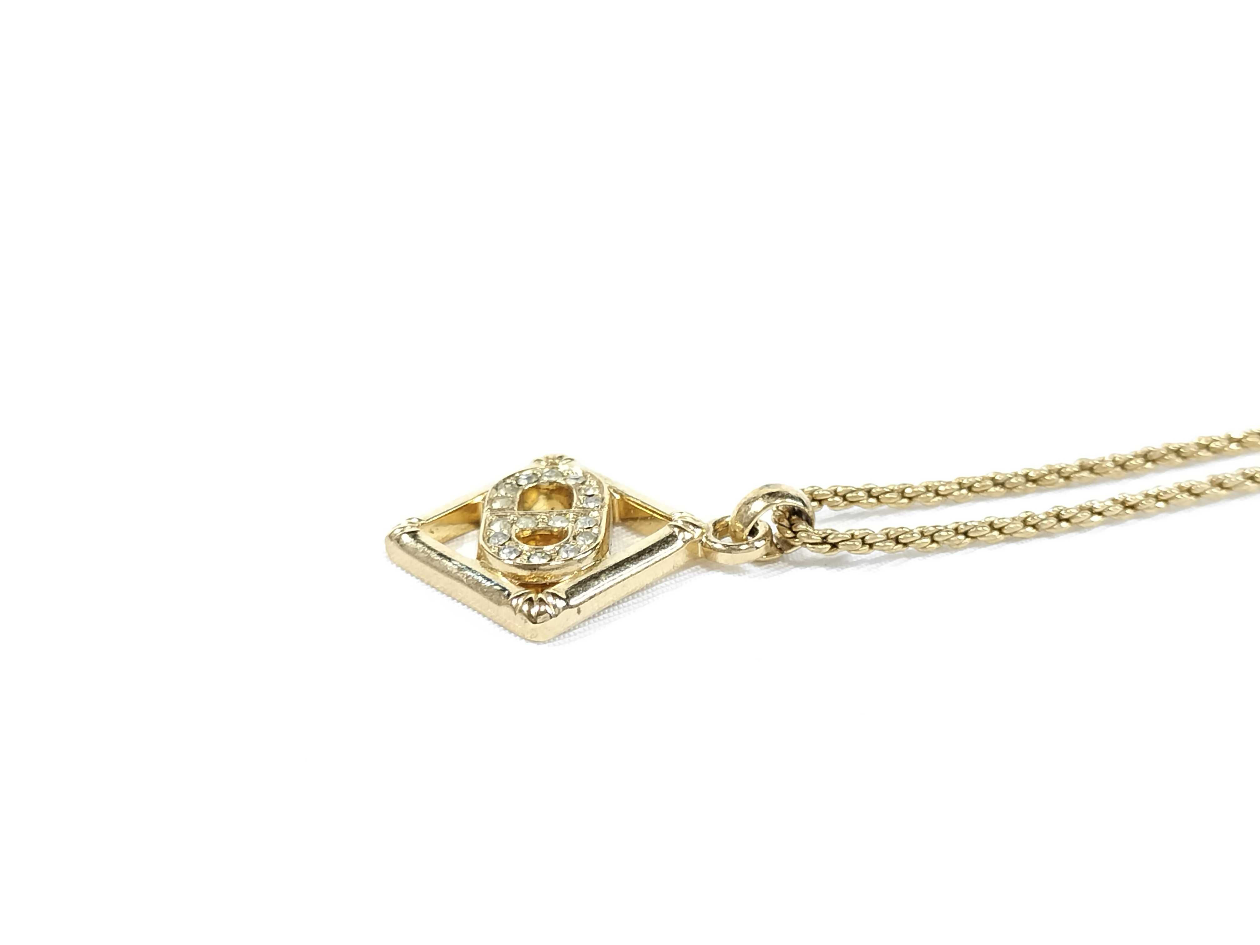 CD Rhinestone Necklace and other accessories — view 3