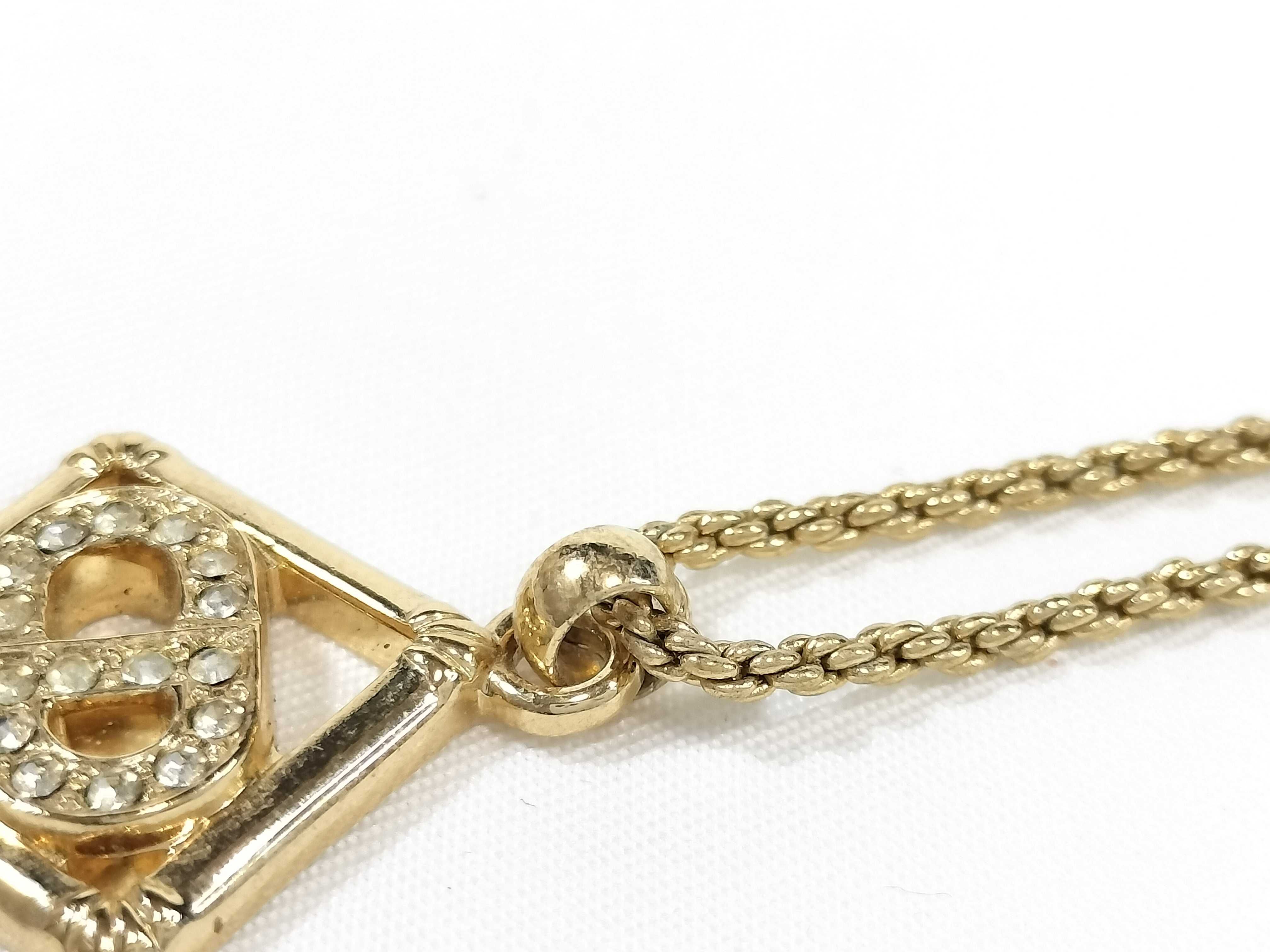 CD Rhinestone Necklace and other accessories — view 9