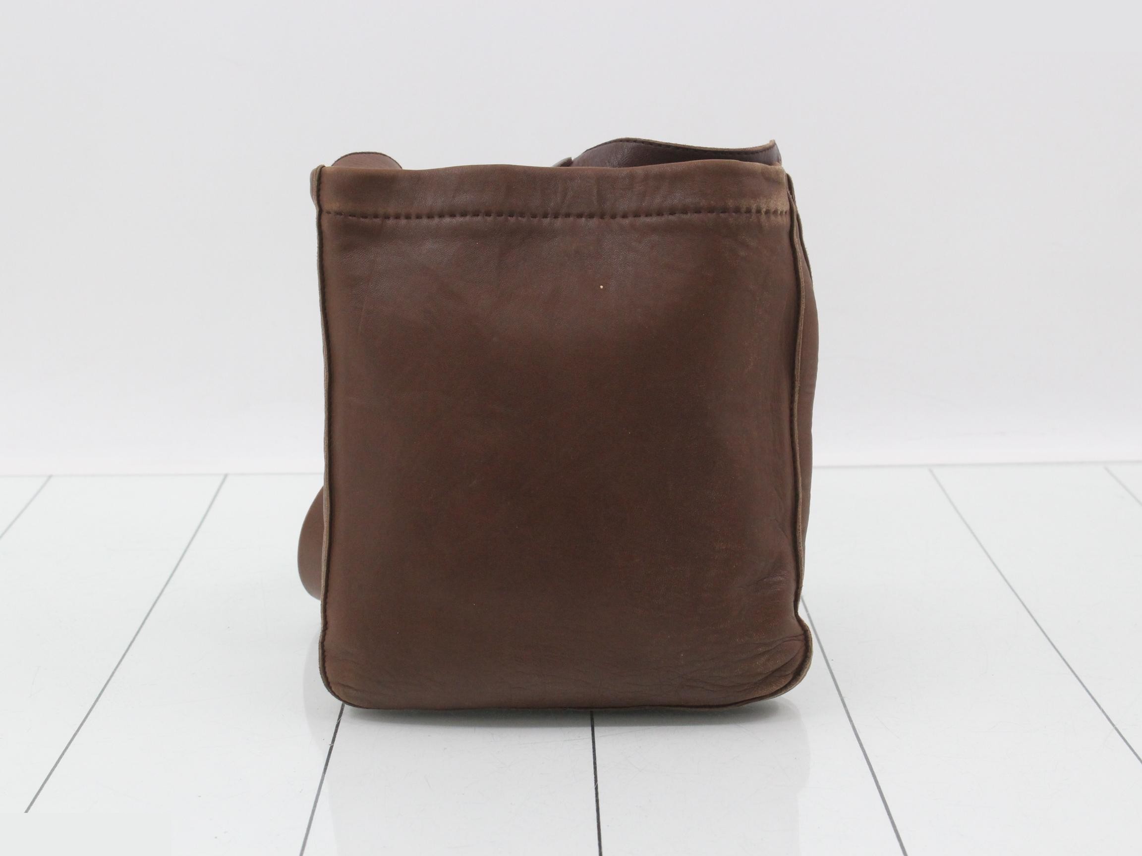 Toudou Shoulder Bag, Calfskin, Dark Brown — view 2