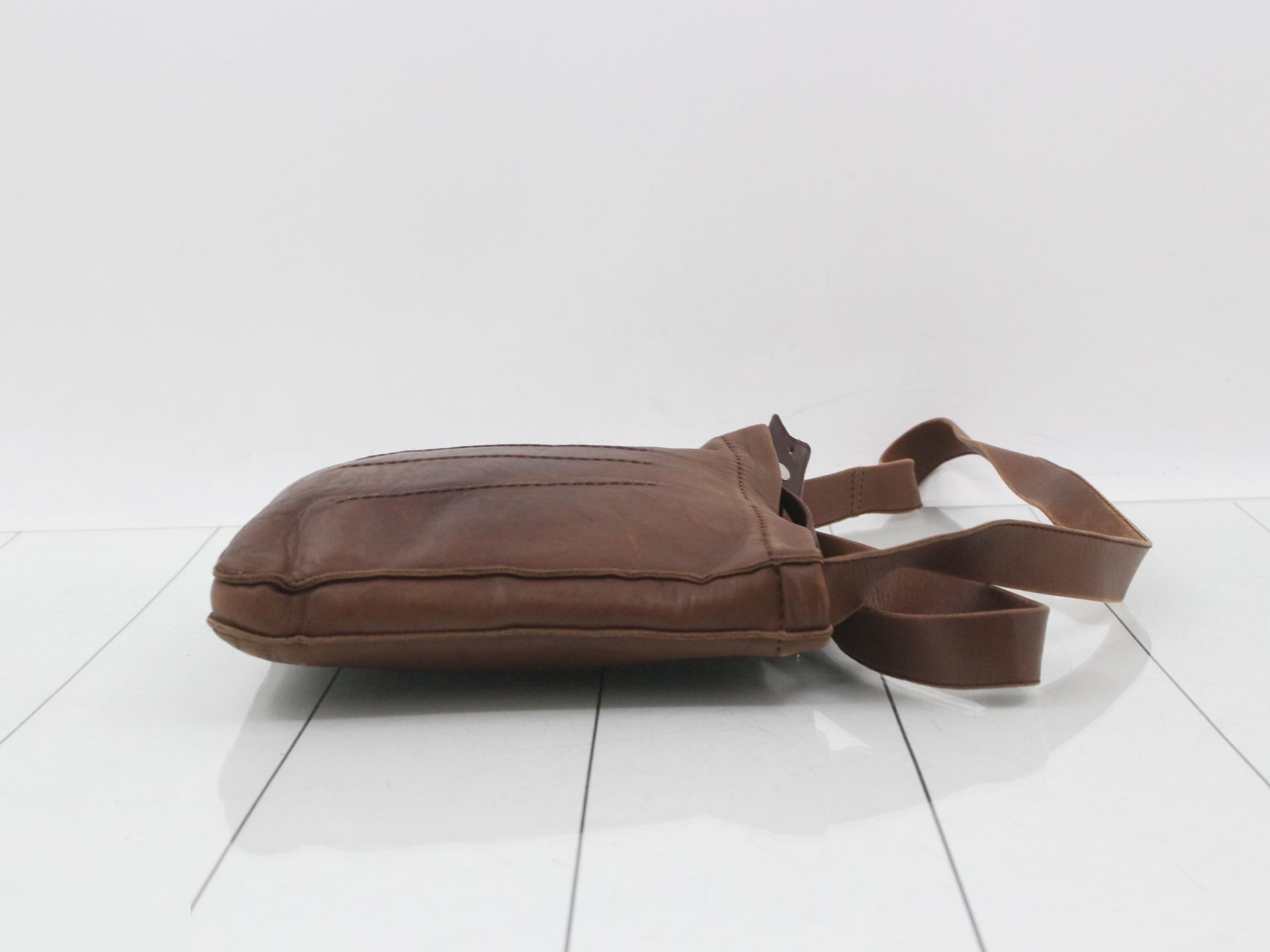 Toudou Shoulder Bag, Calfskin, Dark Brown — view 3