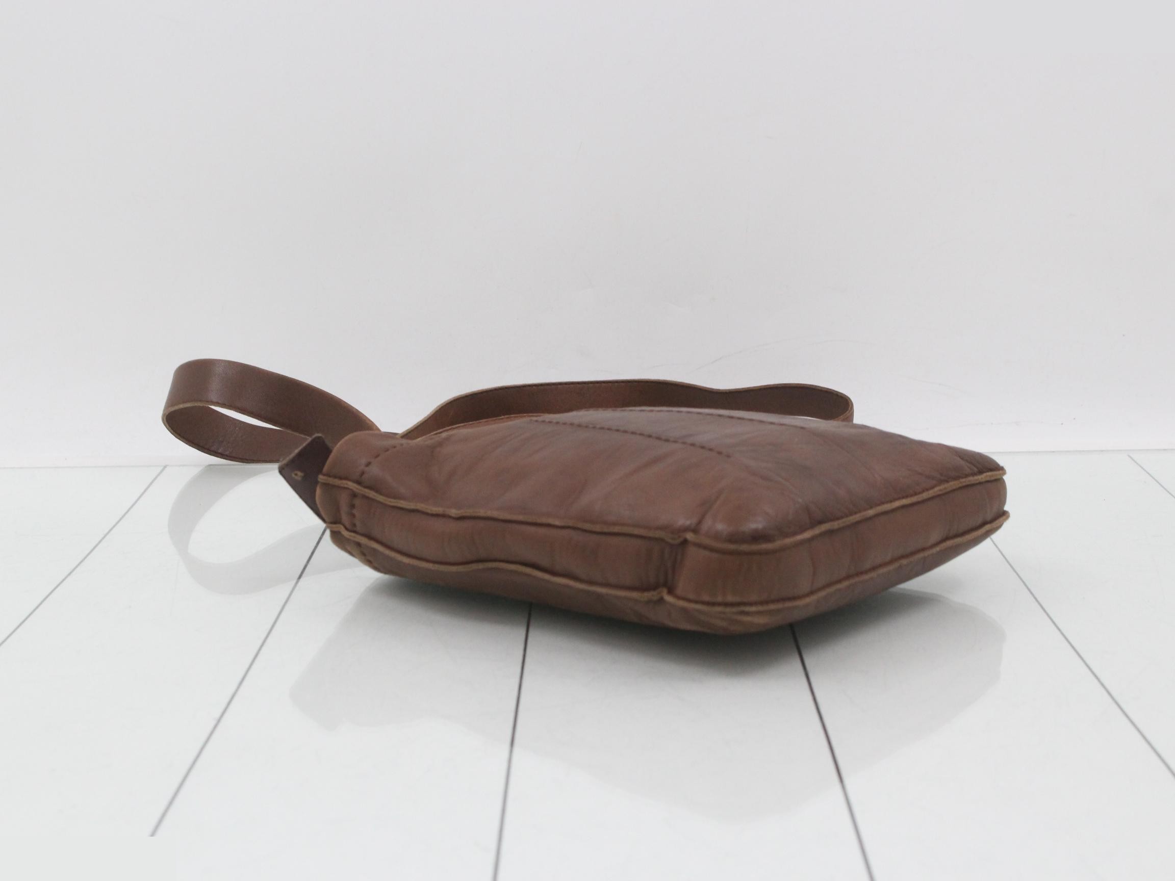 Toudou Shoulder Bag, Calfskin, Dark Brown — view 5