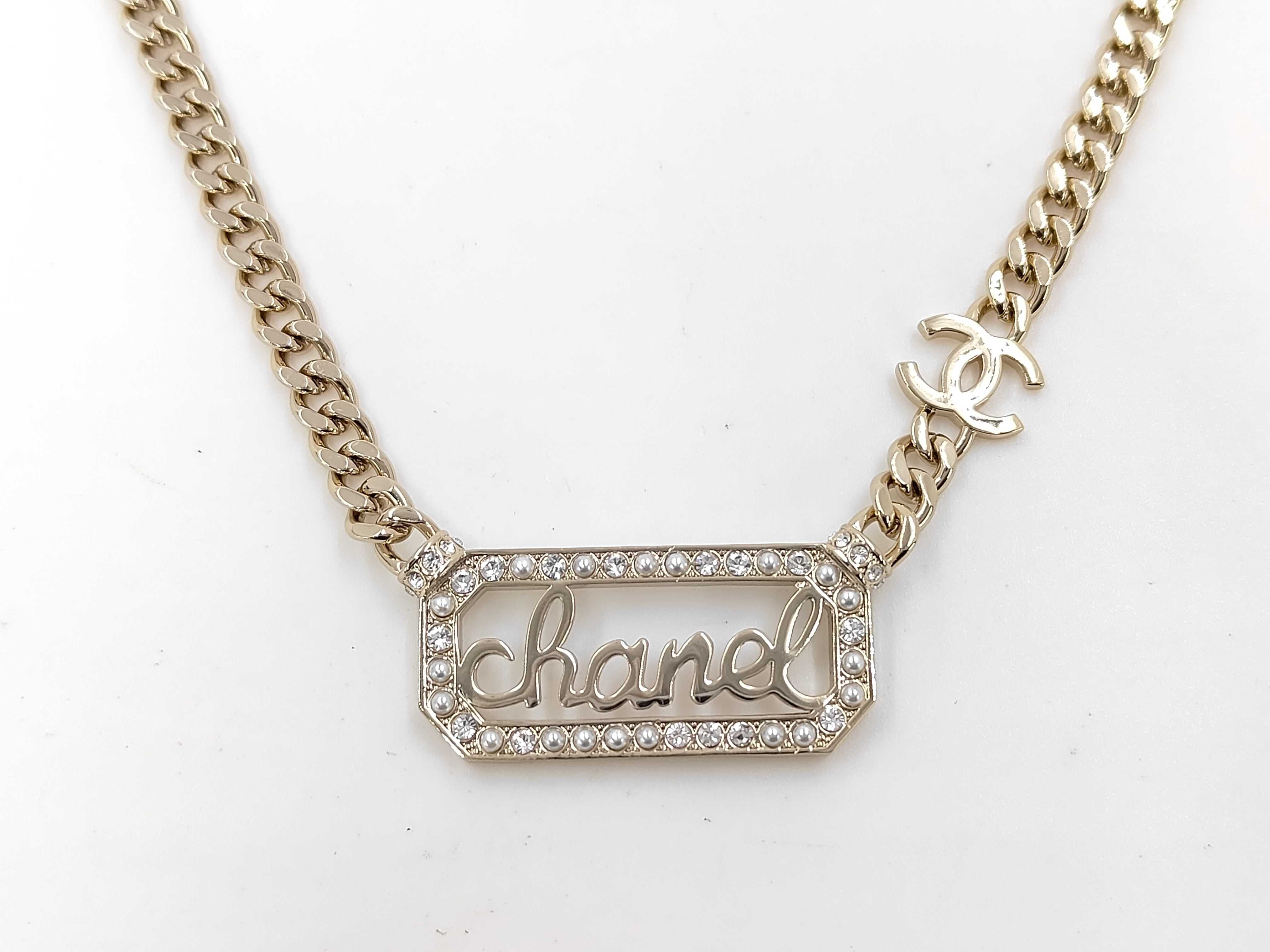 Coco Mark Rhinestone Necklace L23 B Necklace