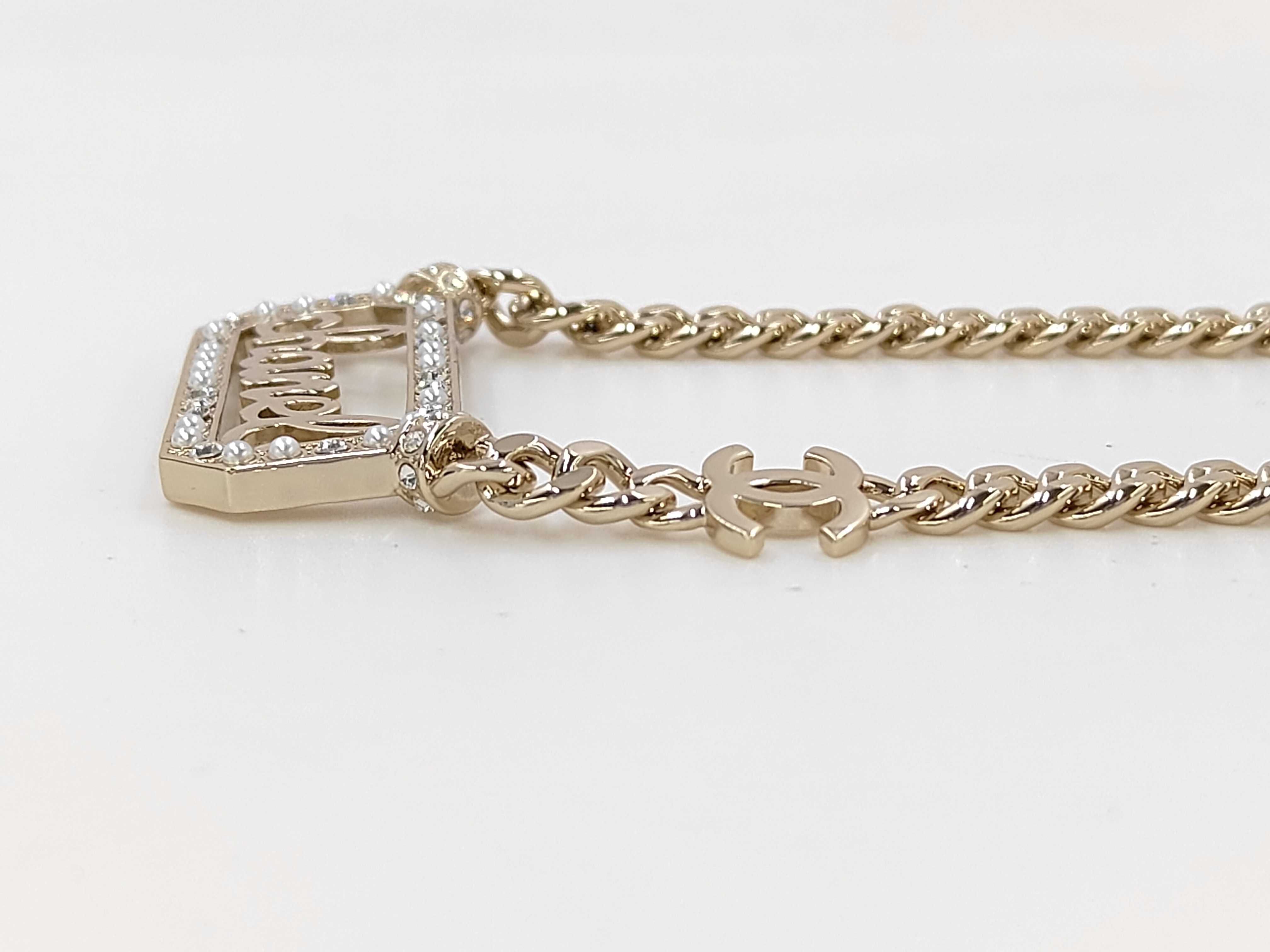 Coco Mark Rhinestone Necklace L23 B Necklace — view 2