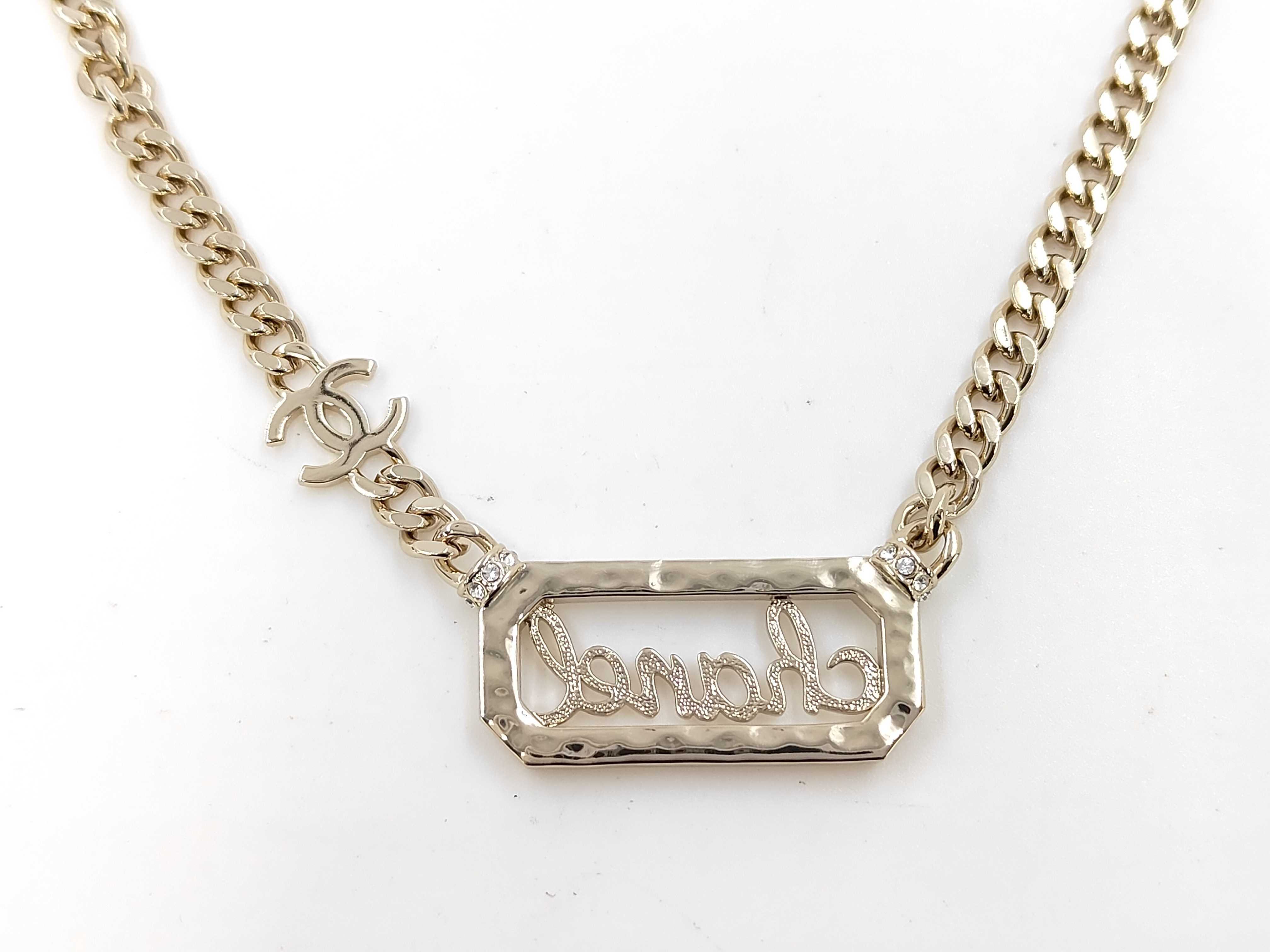 Coco Mark Rhinestone Necklace L23 B Necklace — view 3
