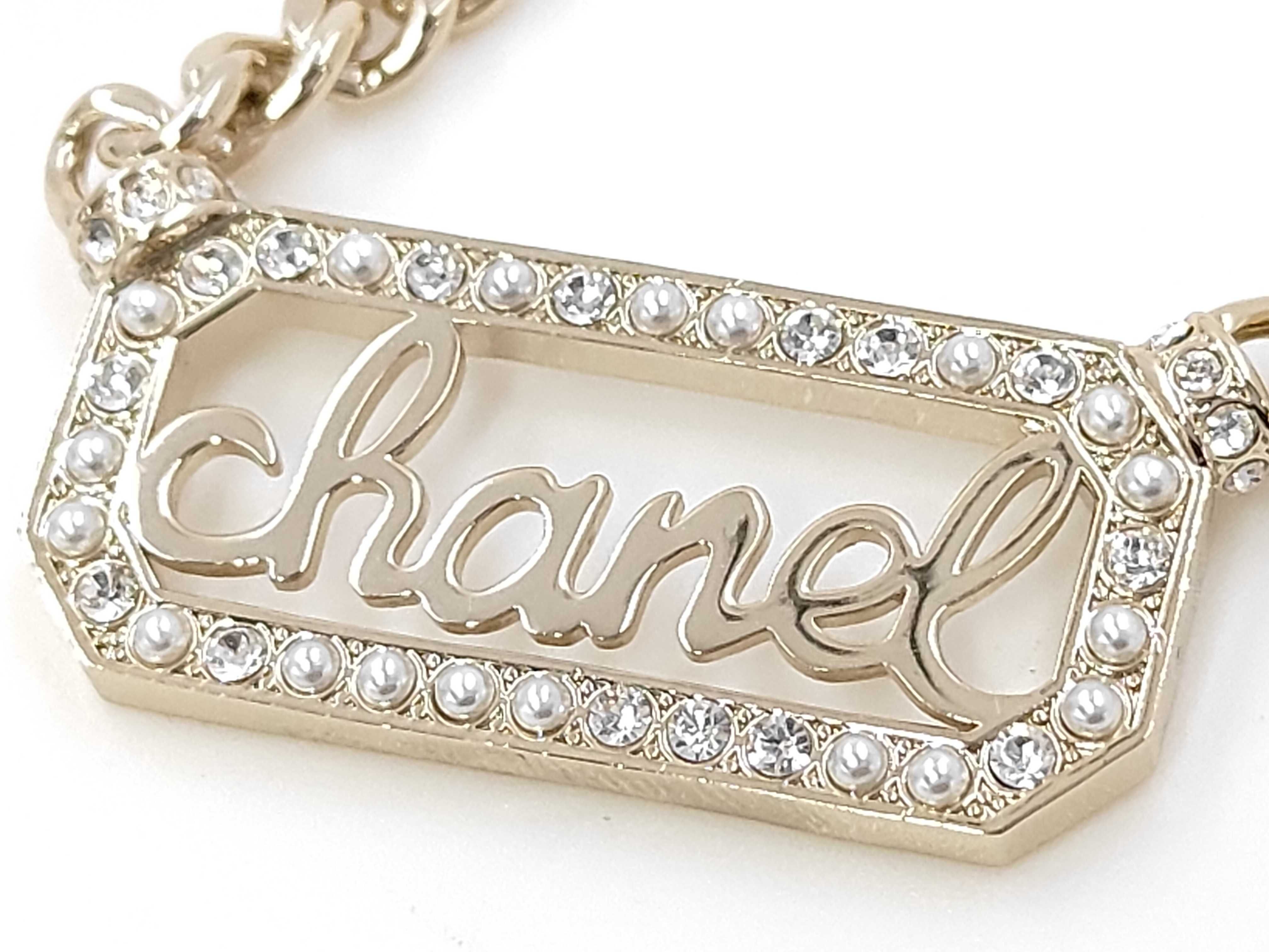 Coco Mark Rhinestone Necklace L23 B Necklace — view 6