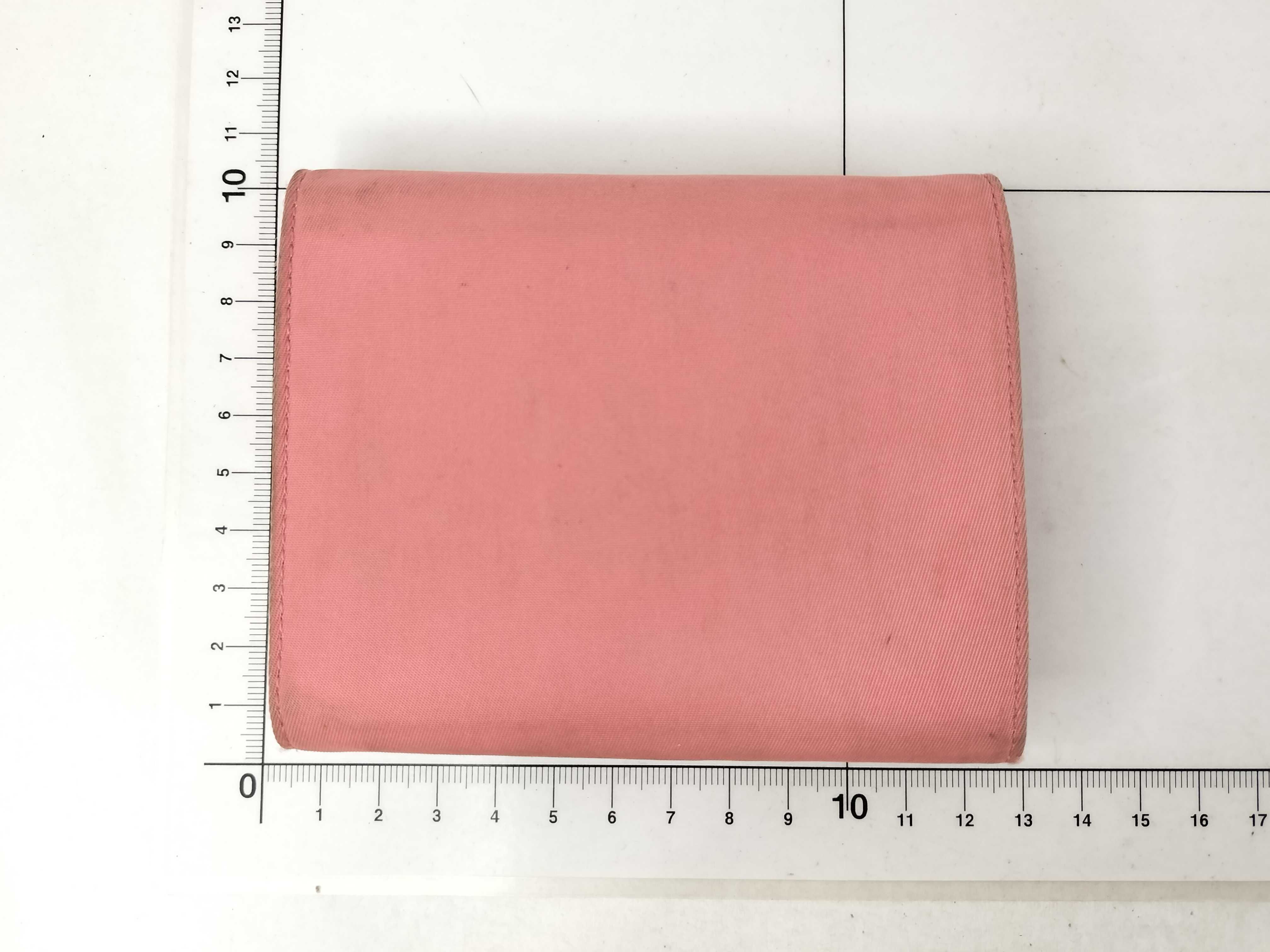 Nylon Folding Wallet, Pink — view 2