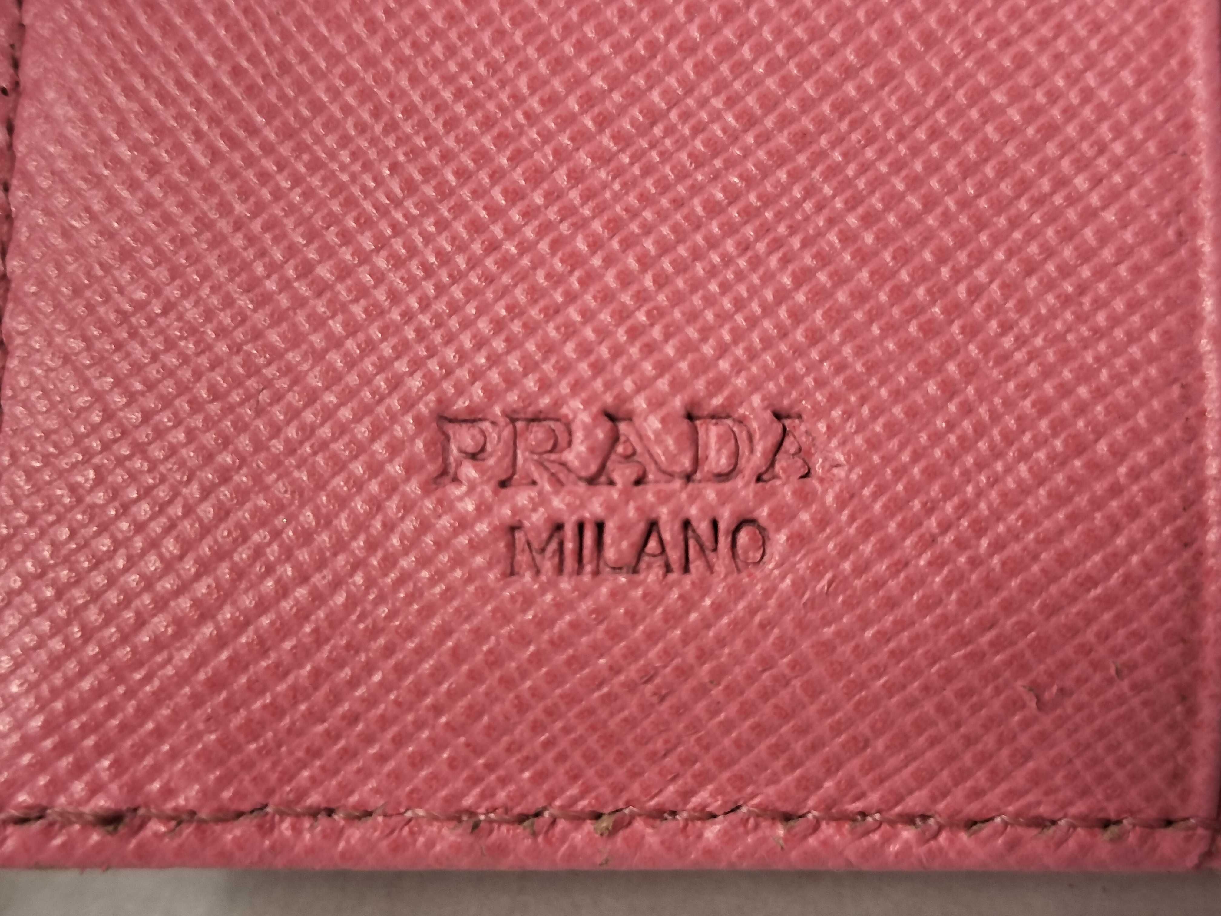 Nylon Folding Wallet, Pink — view 9