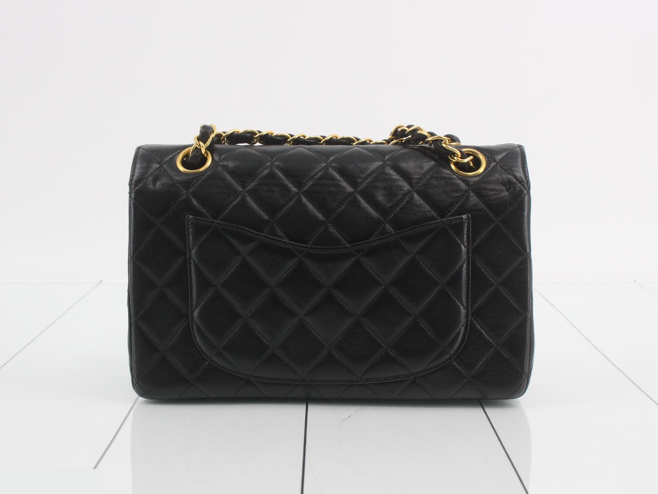 Matelassé Leather Double Flap Double Chain Shoulder Bag — view 2