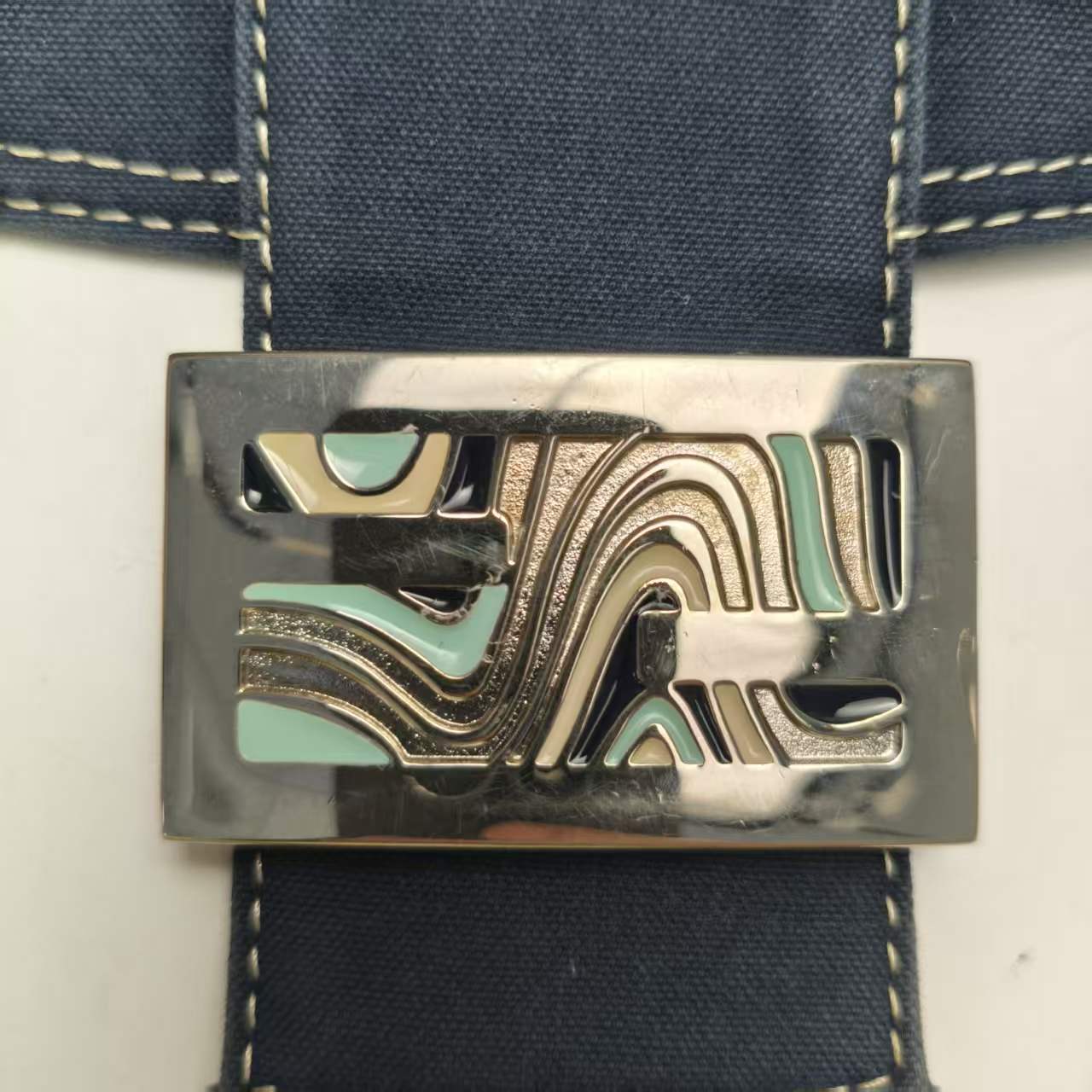 【*Shipped from: China*】FENDI Baguette Denim Handbag — view 10