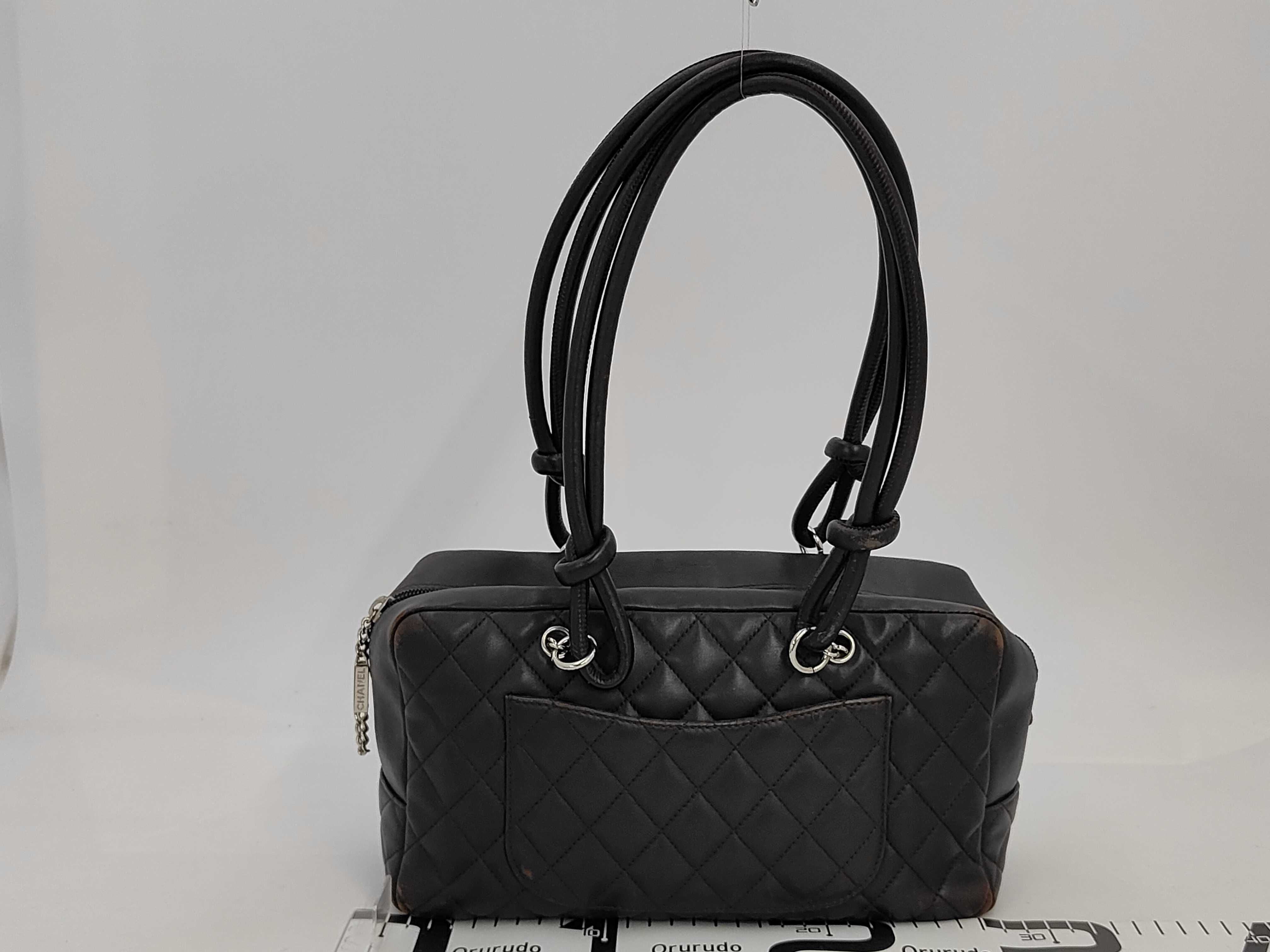 Cambon Line Bowling Bag, Lambskin, with original seal, size 10s, Shoulder Bag — view 2