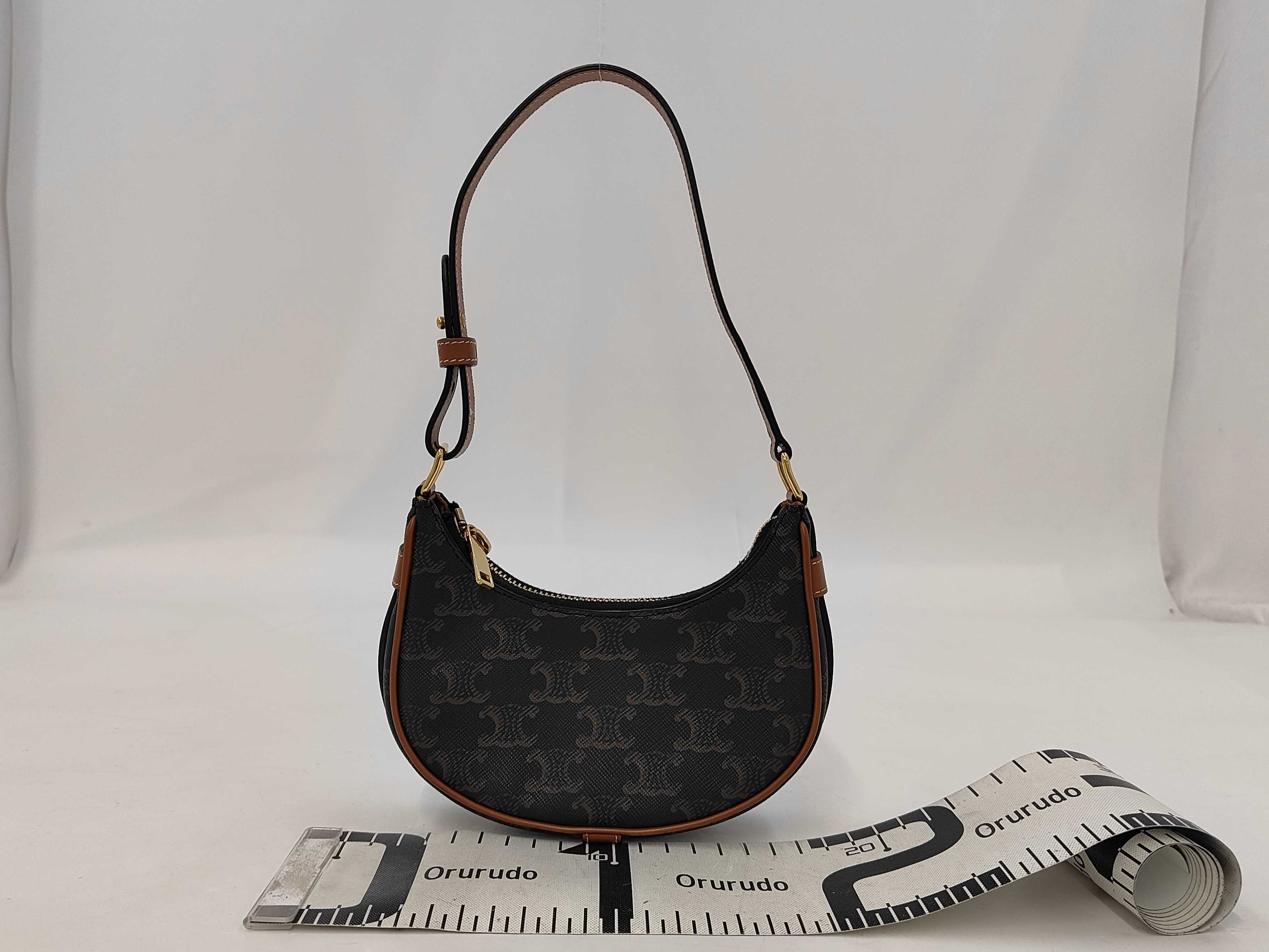 Triomphe Mini Ava PVC x Leather Shoulder Bag Brown Shoulder Bag — view 2