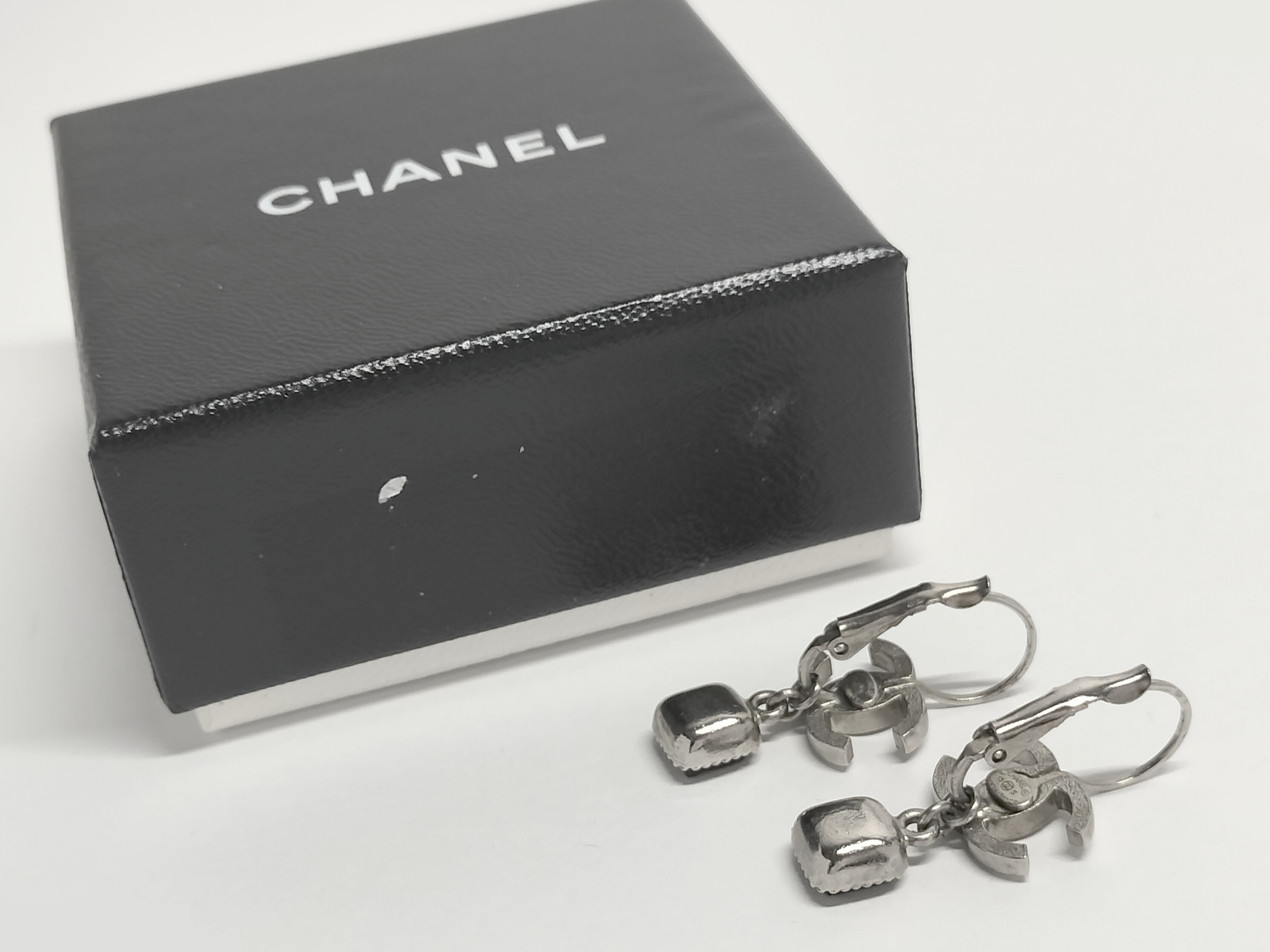 Coco dangling silver earrings — view 2
