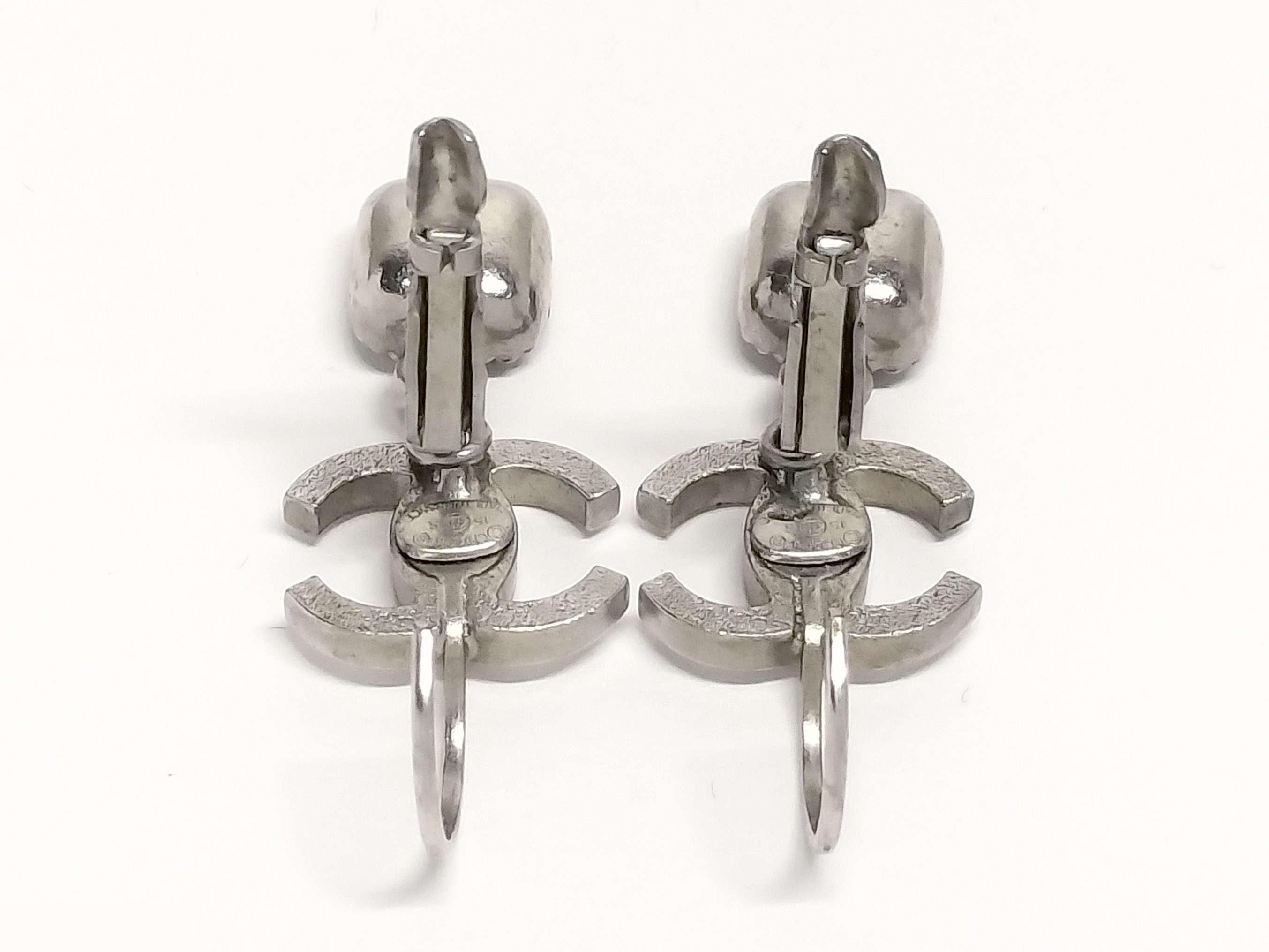 Coco dangling silver earrings — view 4