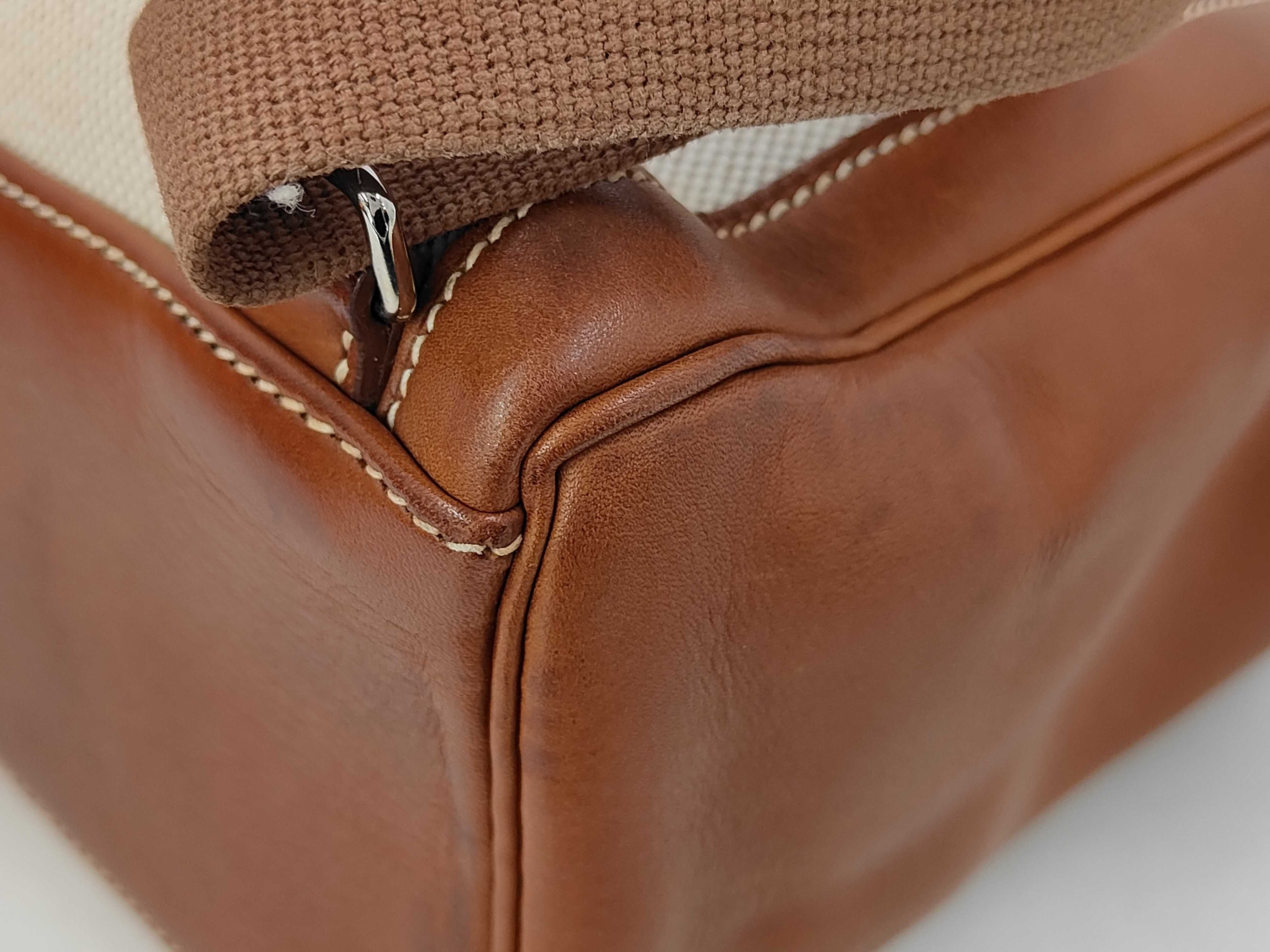 Kelly Ad GM Barenia/Toile E stamp Backpack — view 3