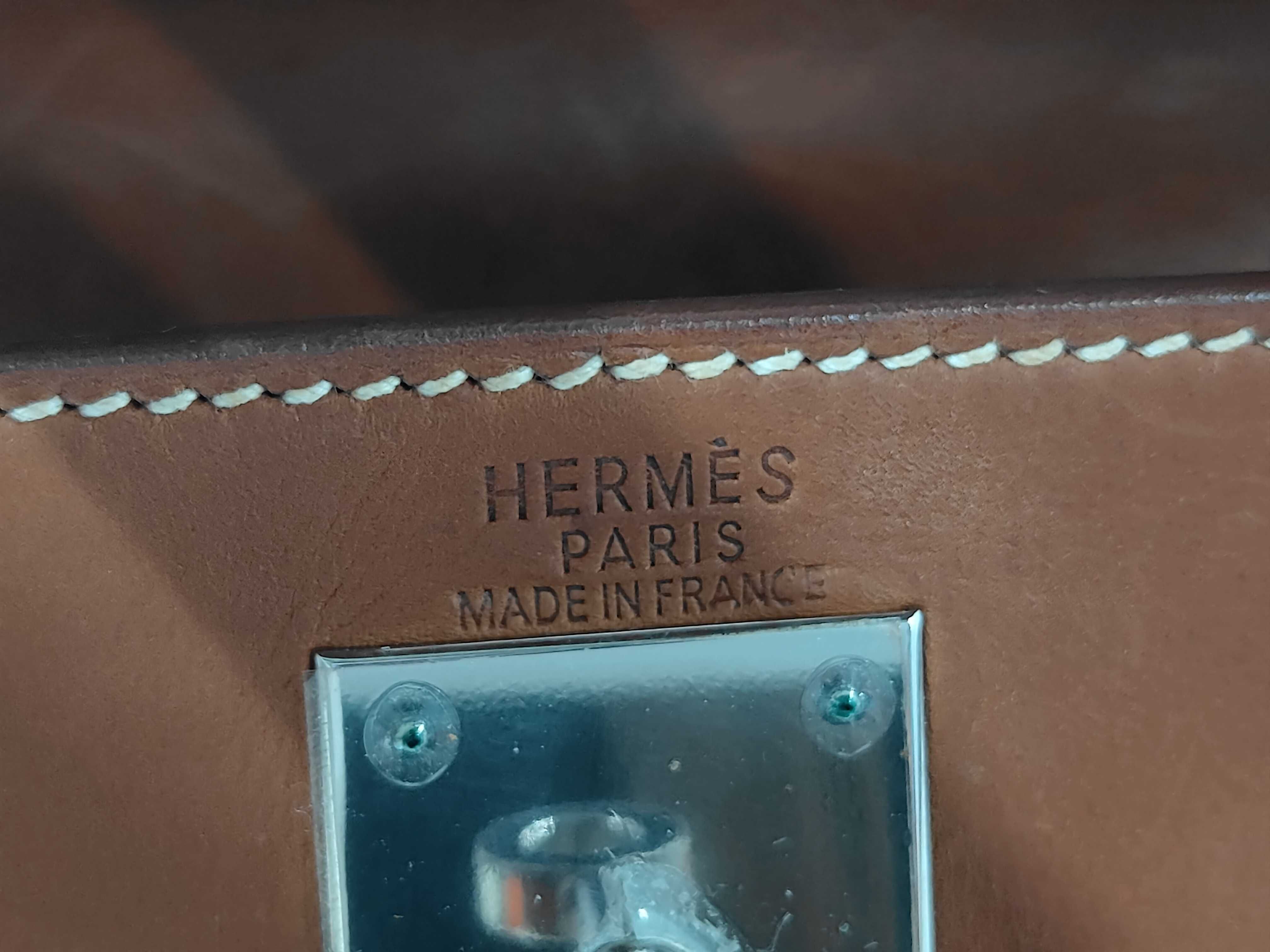 Kelly Ad GM Barenia/Toile E stamp Backpack — view 9