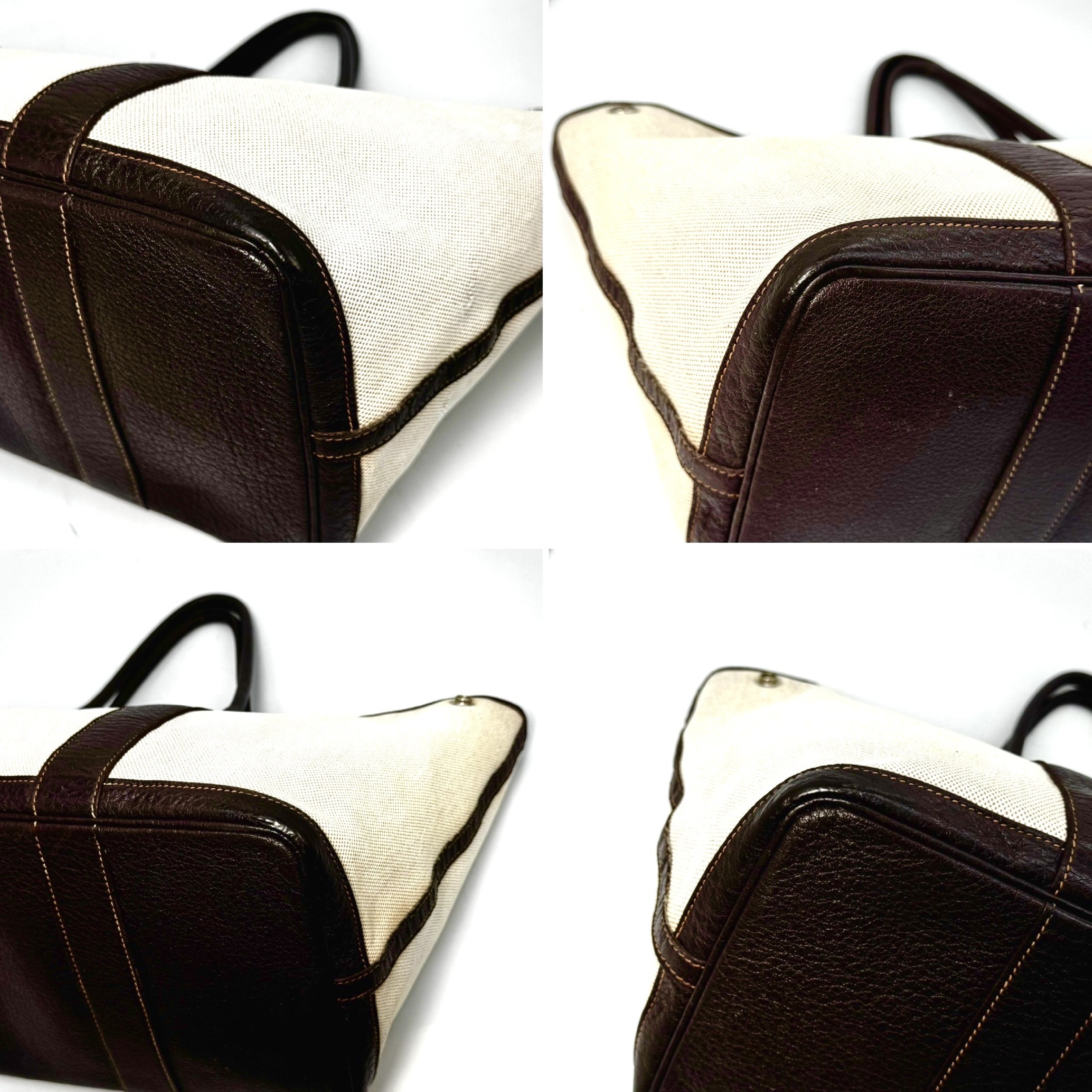 Garden Party Toile H Marron Brown PM Tote Bag — view 7