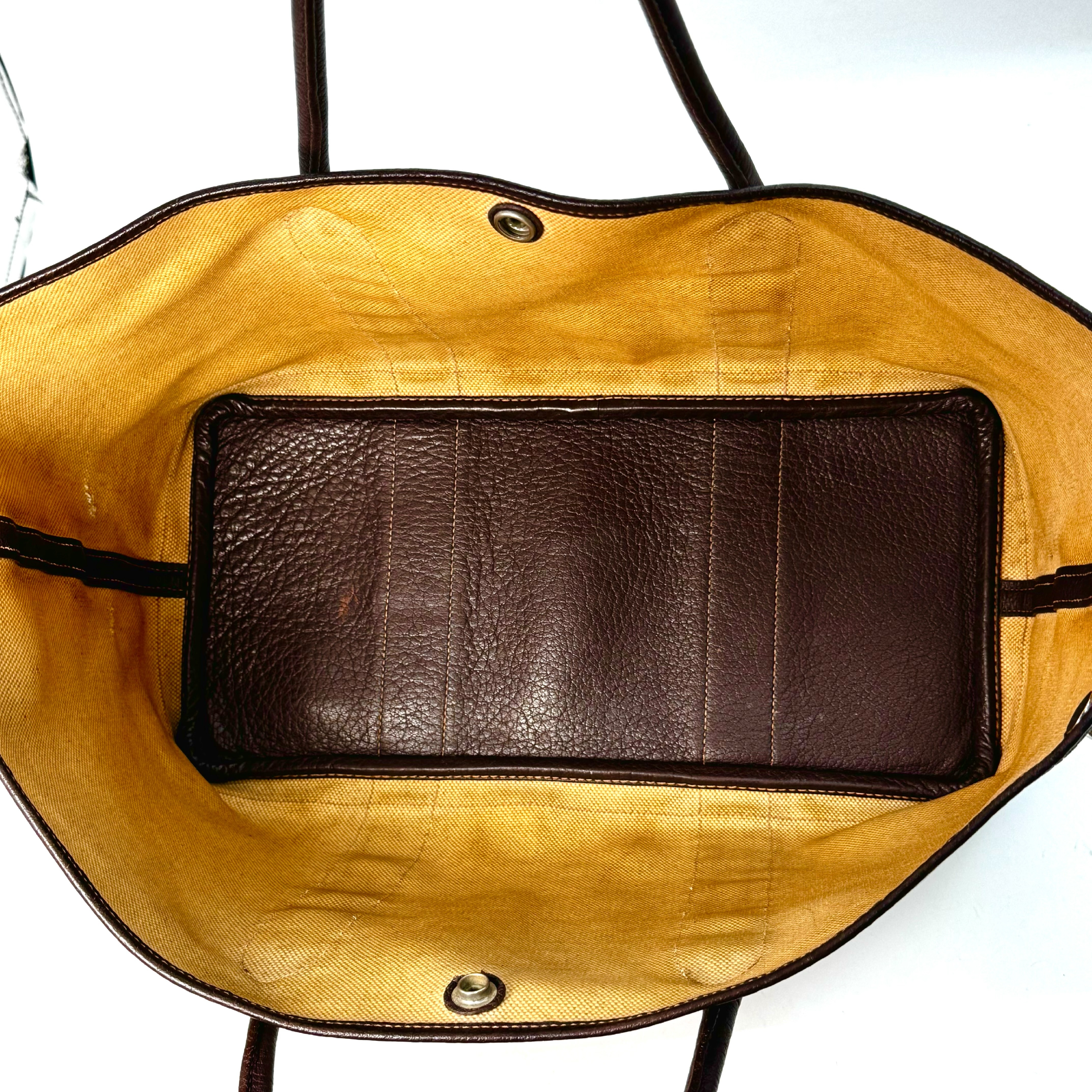 Garden Party Toile H Marron Brown PM Tote Bag — view 8