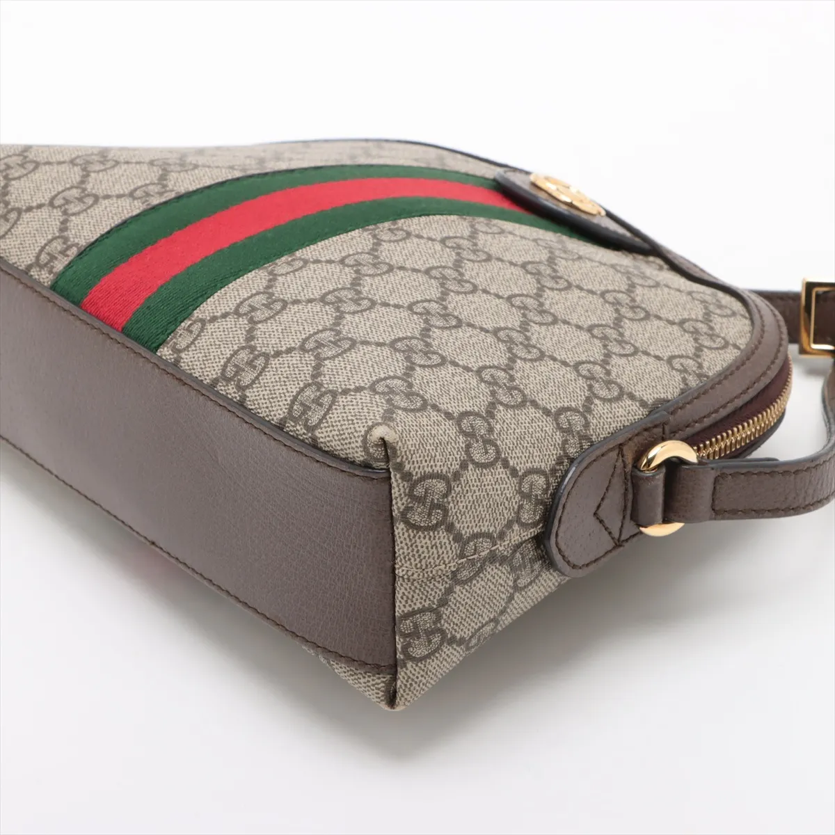 GG Supreme PVC x Leather Shoulder Bag Beige 499621 — view 3