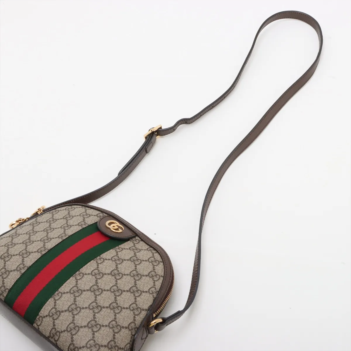 GG Supreme PVC x Leather Shoulder Bag Beige 499621 — view 5