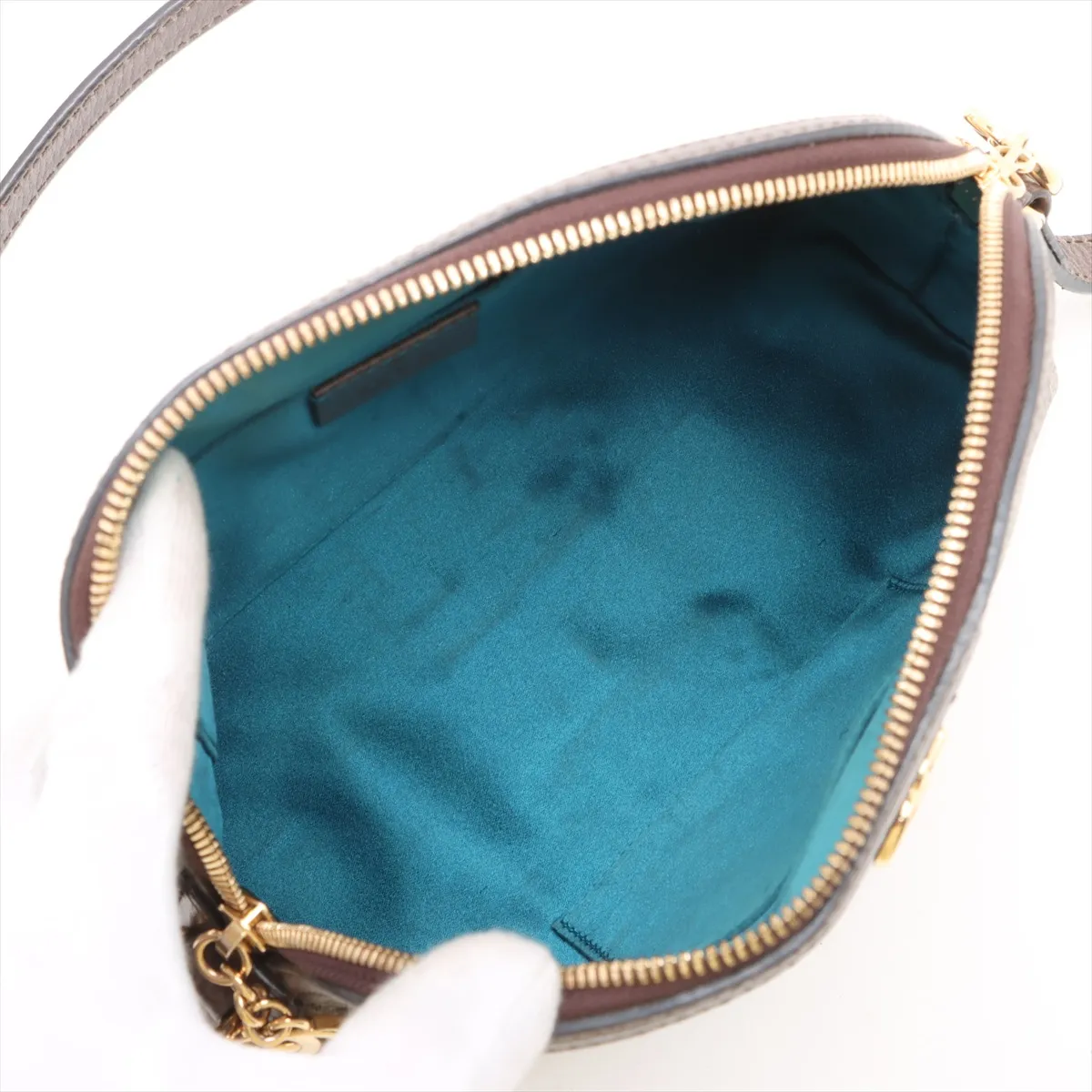 GG Supreme PVC x Leather Shoulder Bag Beige 499621 — view 6