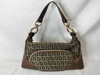 One-Shoulder Bag with Full Pocket and Charm - Handbag