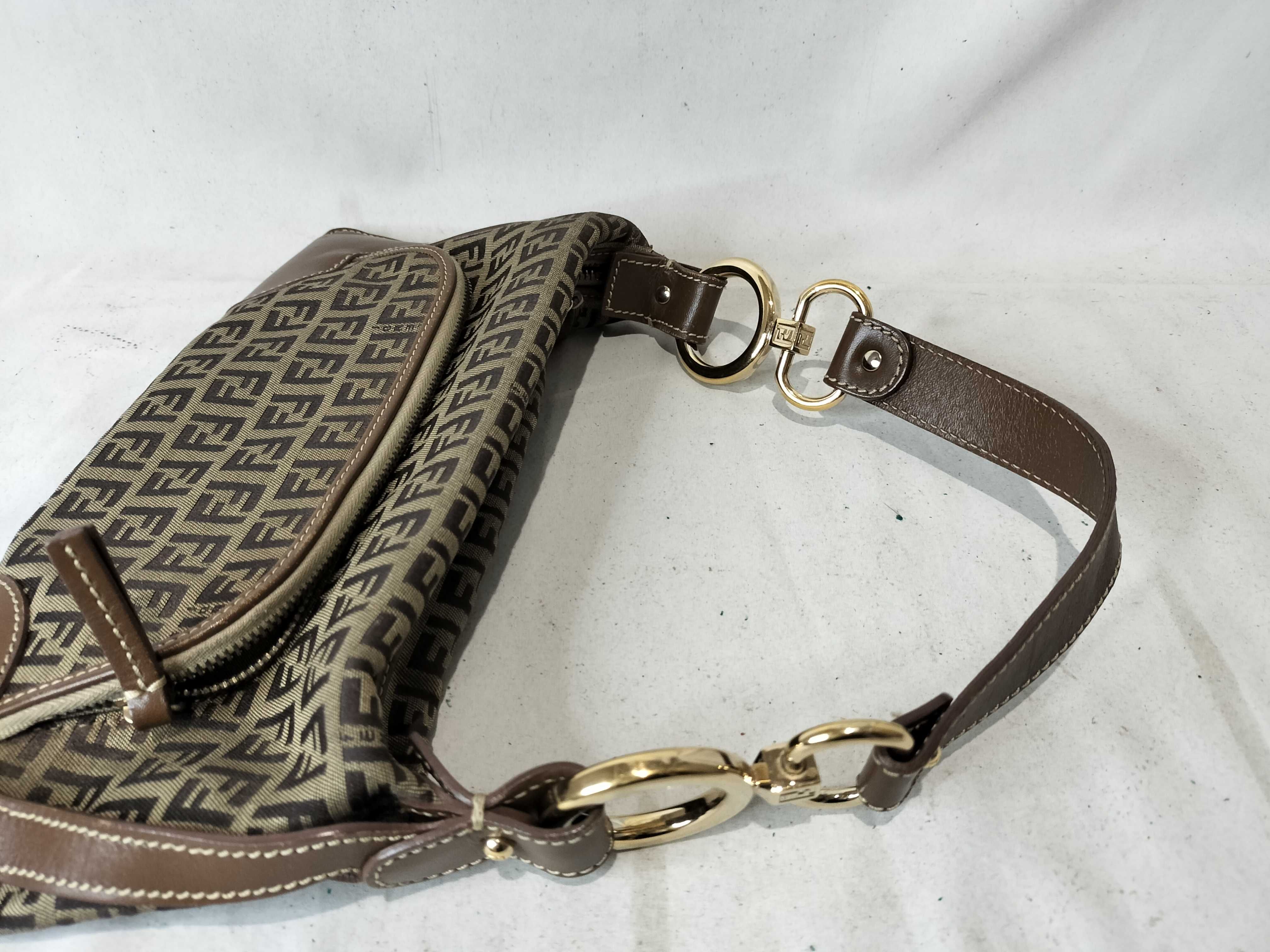 One-Shoulder Bag with Full Pocket and Charm - Handbag — view 3