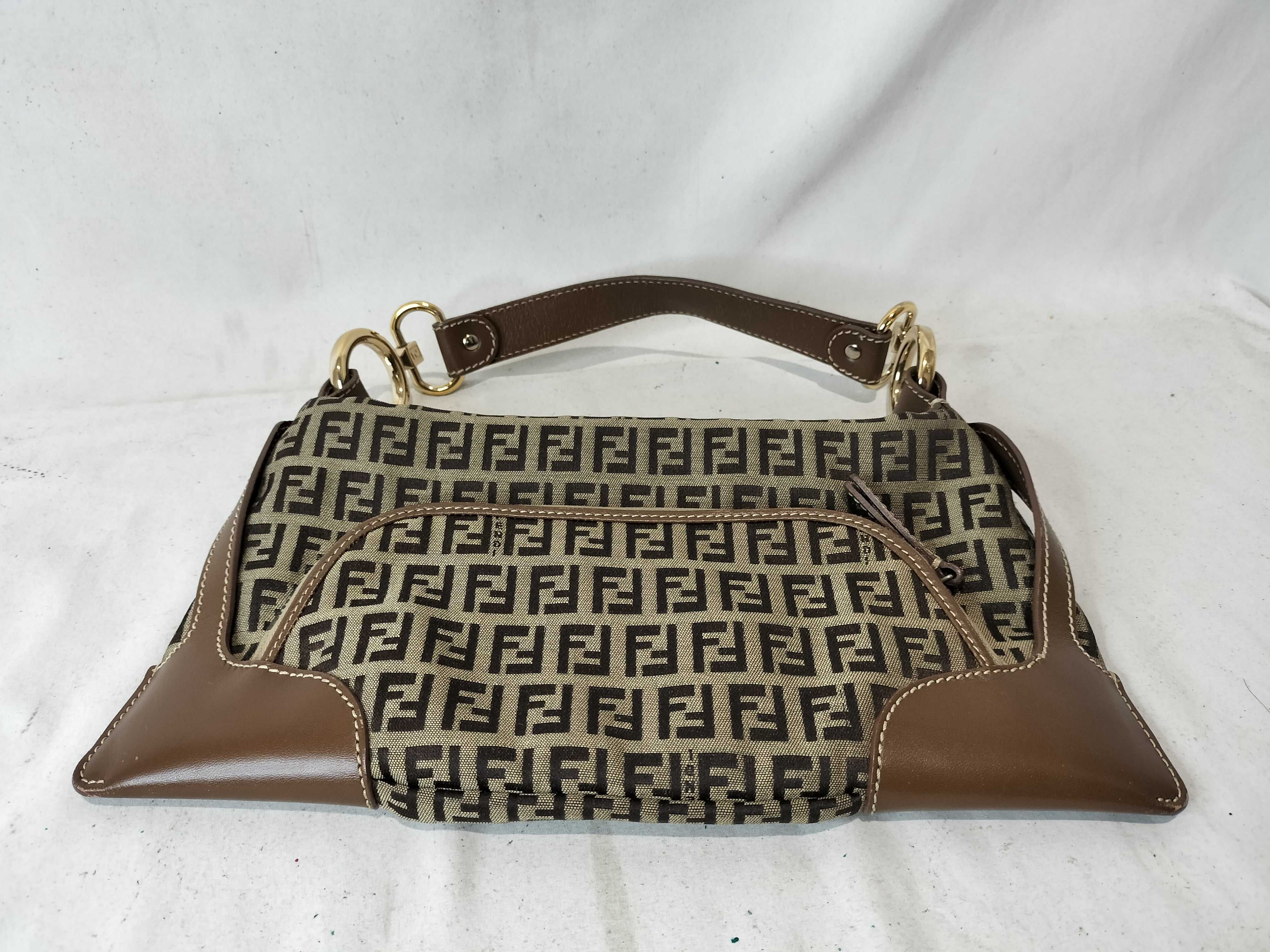 One-Shoulder Bag with Full Pocket and Charm - Handbag — view 7