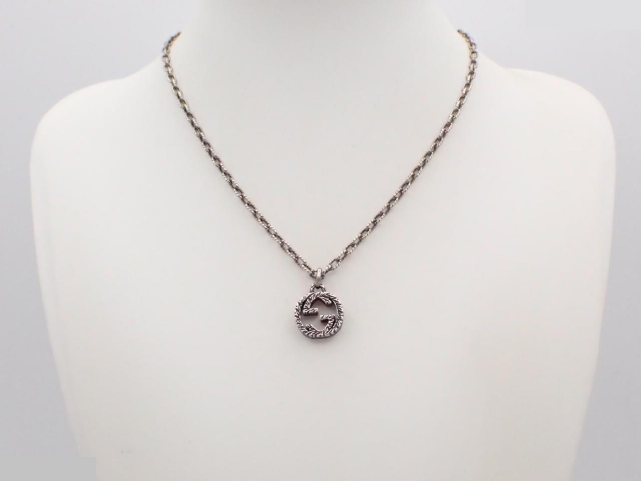 Interlocking G Arabesque Necklace, SV925, 17.5g — view 3