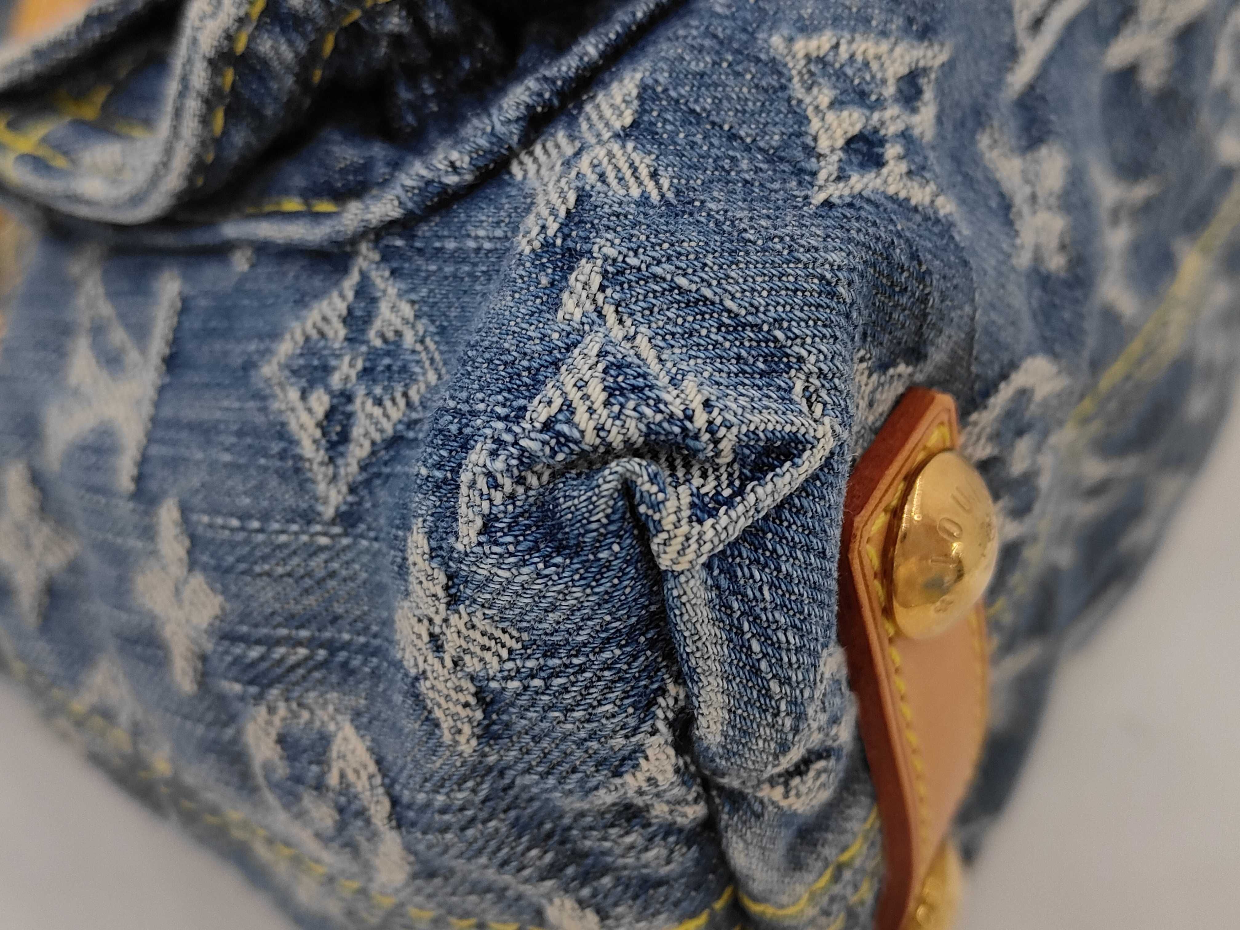 Monogram Denim Baggy PM Handbag — view 3
