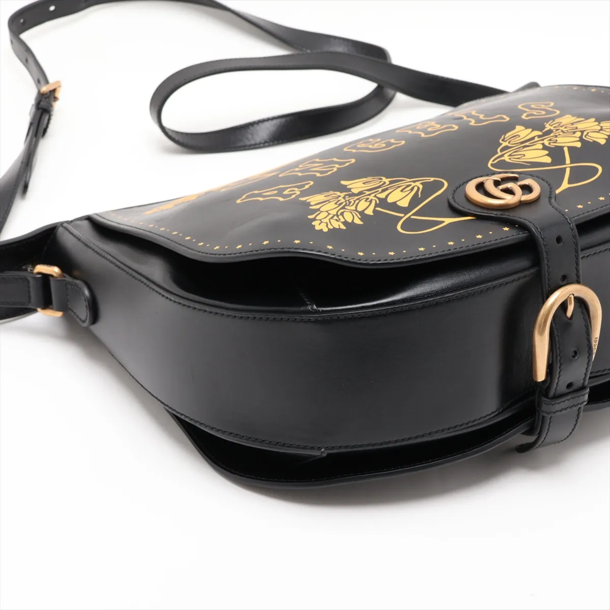x Angels 536197 Leather Shoulder Bag, Black — view 4
